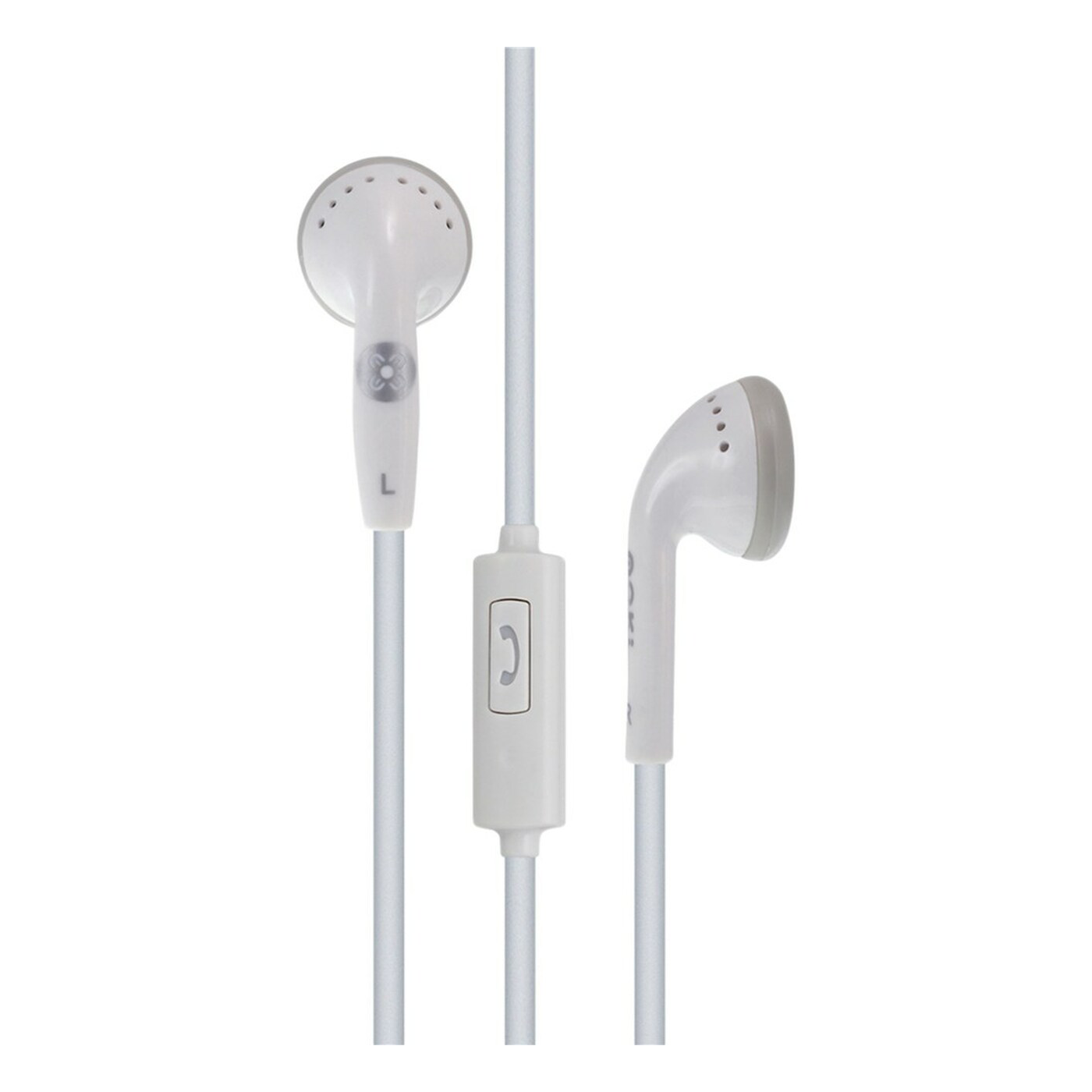 Moki Earphones With Microphone White