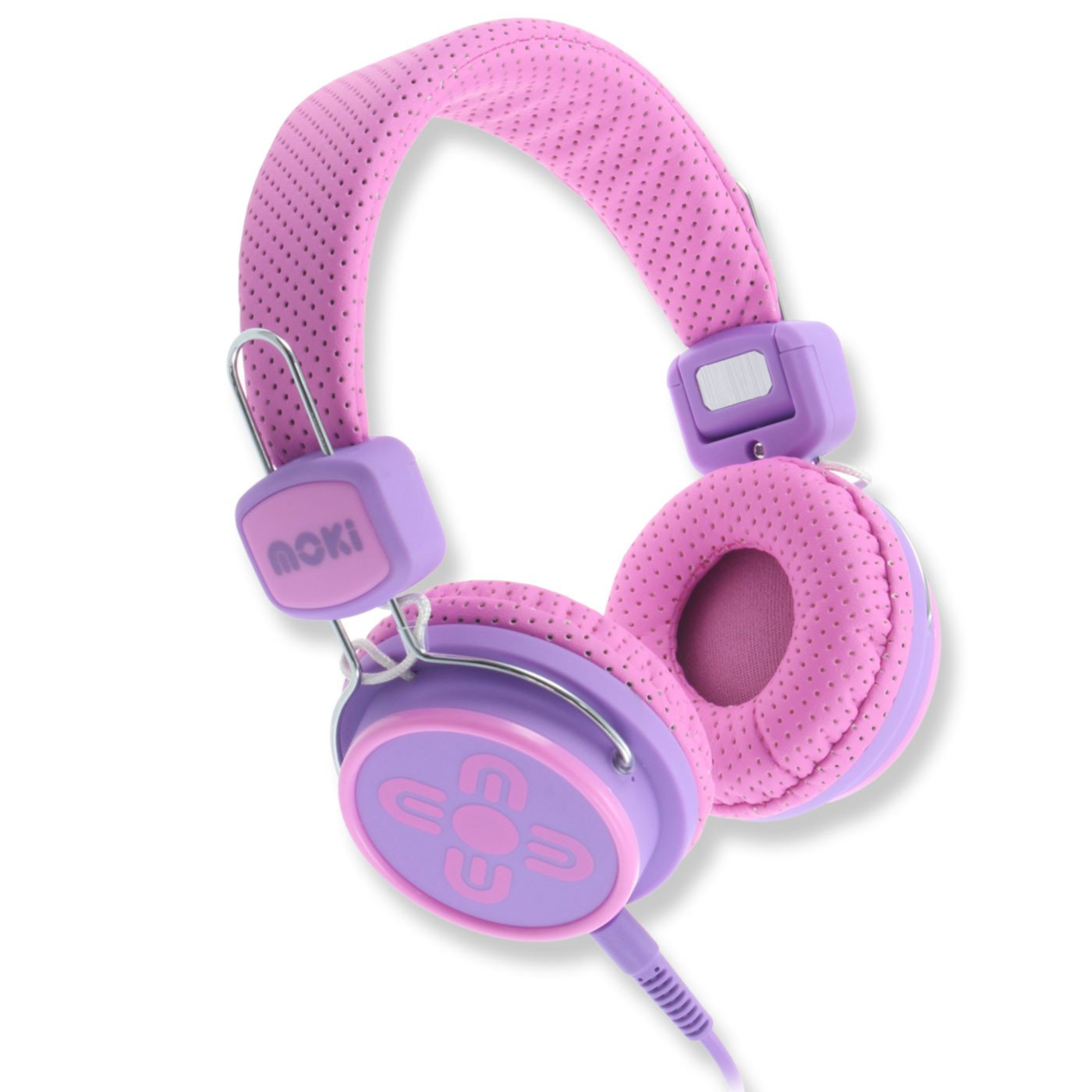 Moki Headphones Kids Safe Volume Limited Pink & Purple - School Depot NZ
