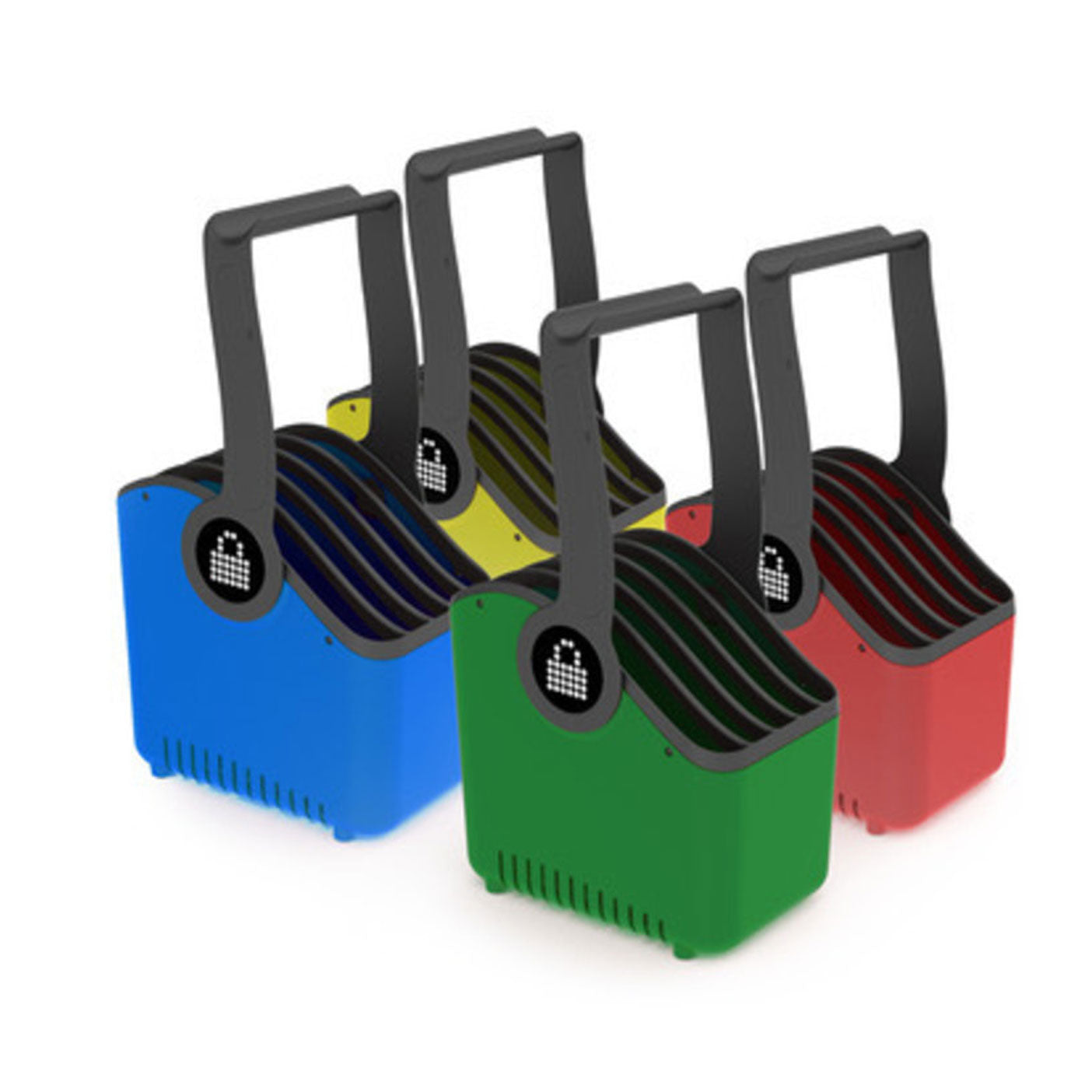 PC Locs 5-Device Carrying Baskets Large 4 Pcs