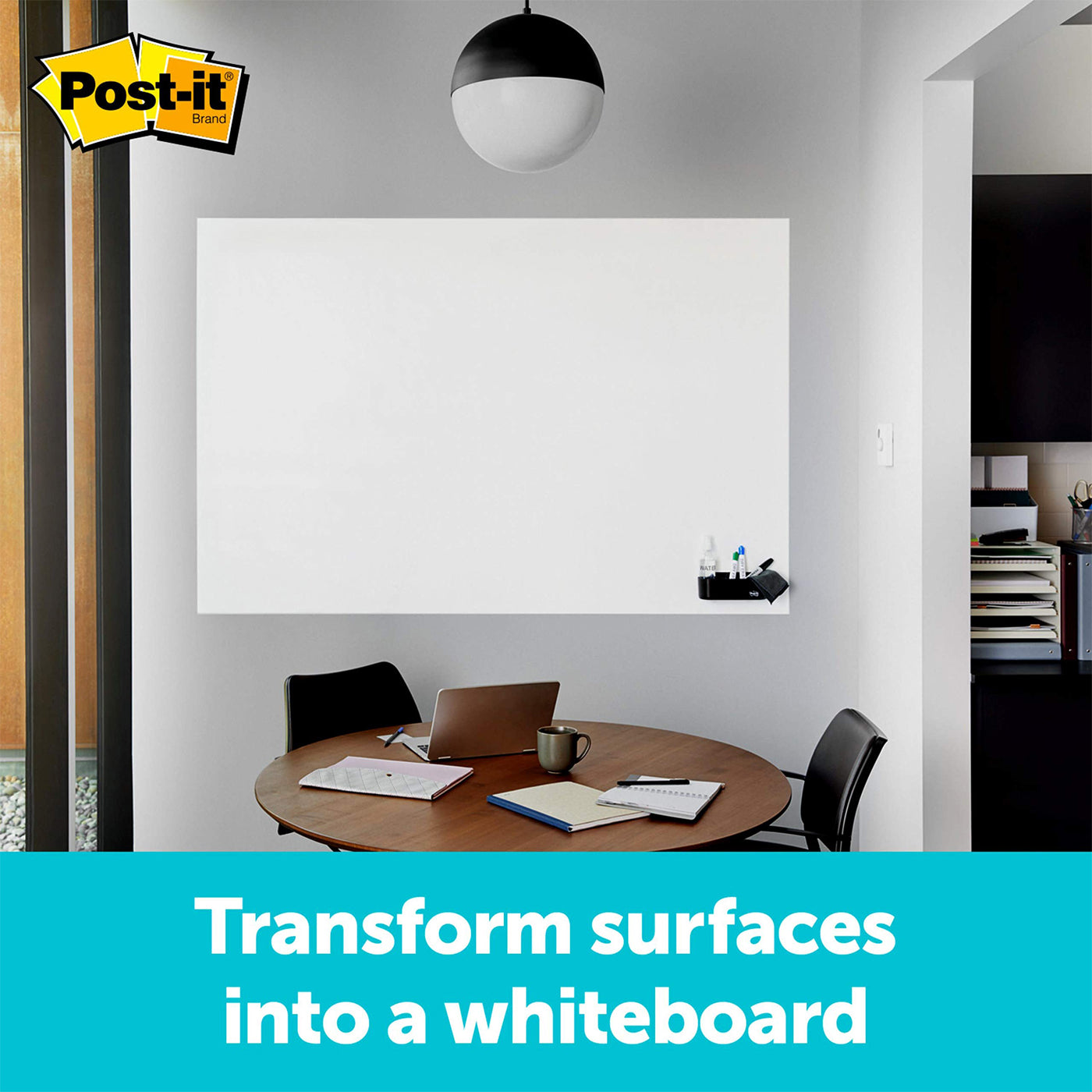 Post-it Whiteboard Dry Erase Self-Adhesive Surface 900 x 600mm
