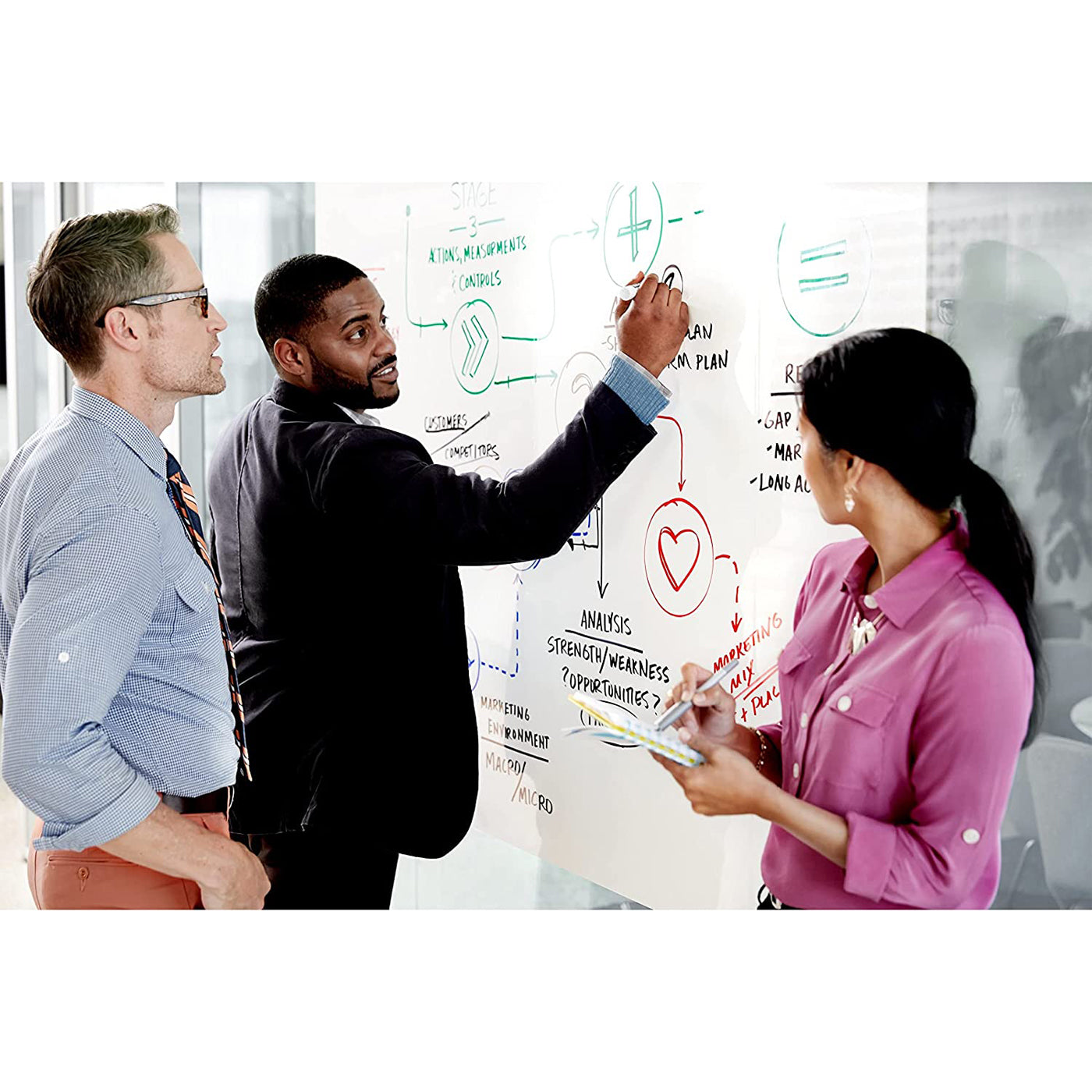 Post-it Whiteboard Dry Erase Self-Adhesive Surface 900 x 600mm