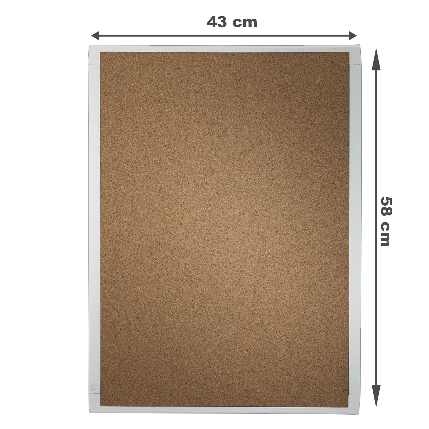 Quartet Corkboard White Frame 430 x 580mm