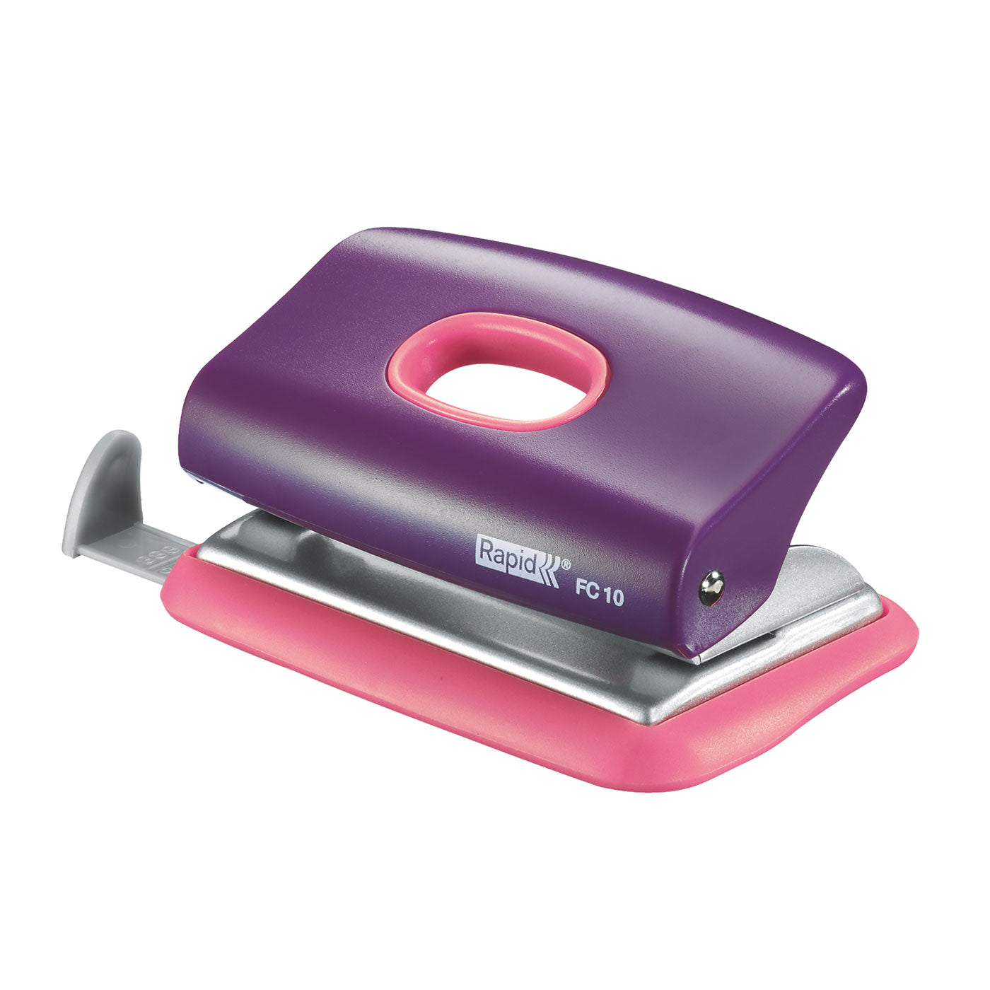 Rapid 2 Hole Punch FC10 Purple/Apricot 10 Sheet - School Depot NZ