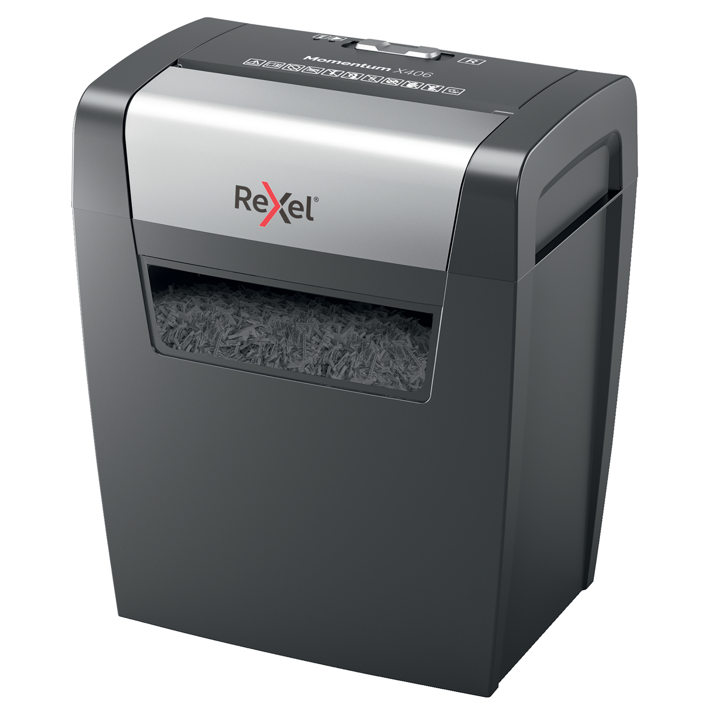 REXEL® Momentum Paper Shredder P4 Cross-Cut X406 15 Litre