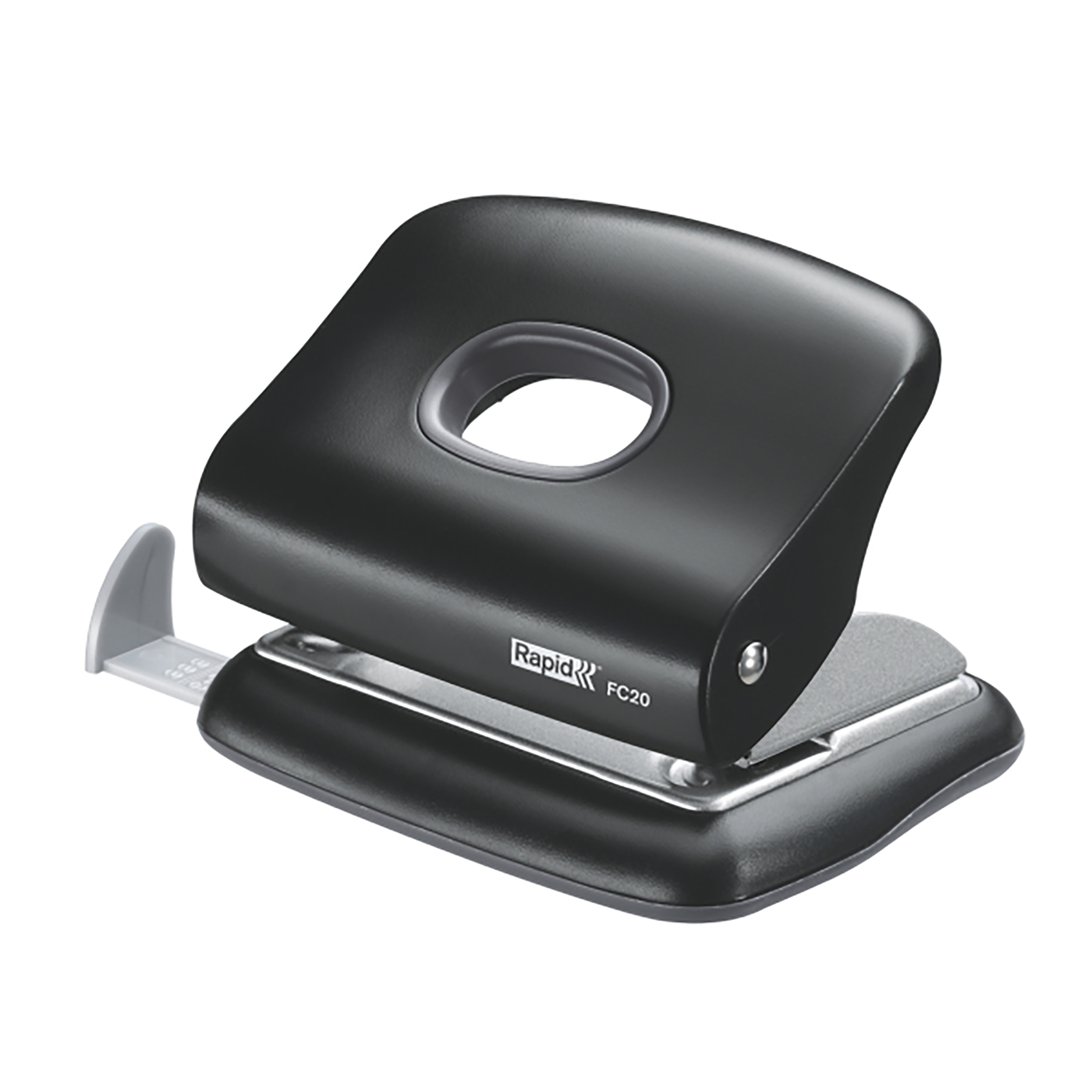 Rapid TwoHole Punch FC20 Black [20 Sheet] School Depot NZ