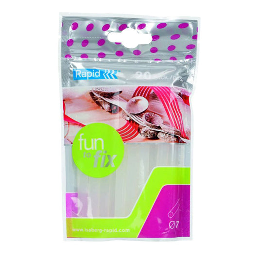 Rapid Glue Sticks Clear 7mm 80g Fun to Fix