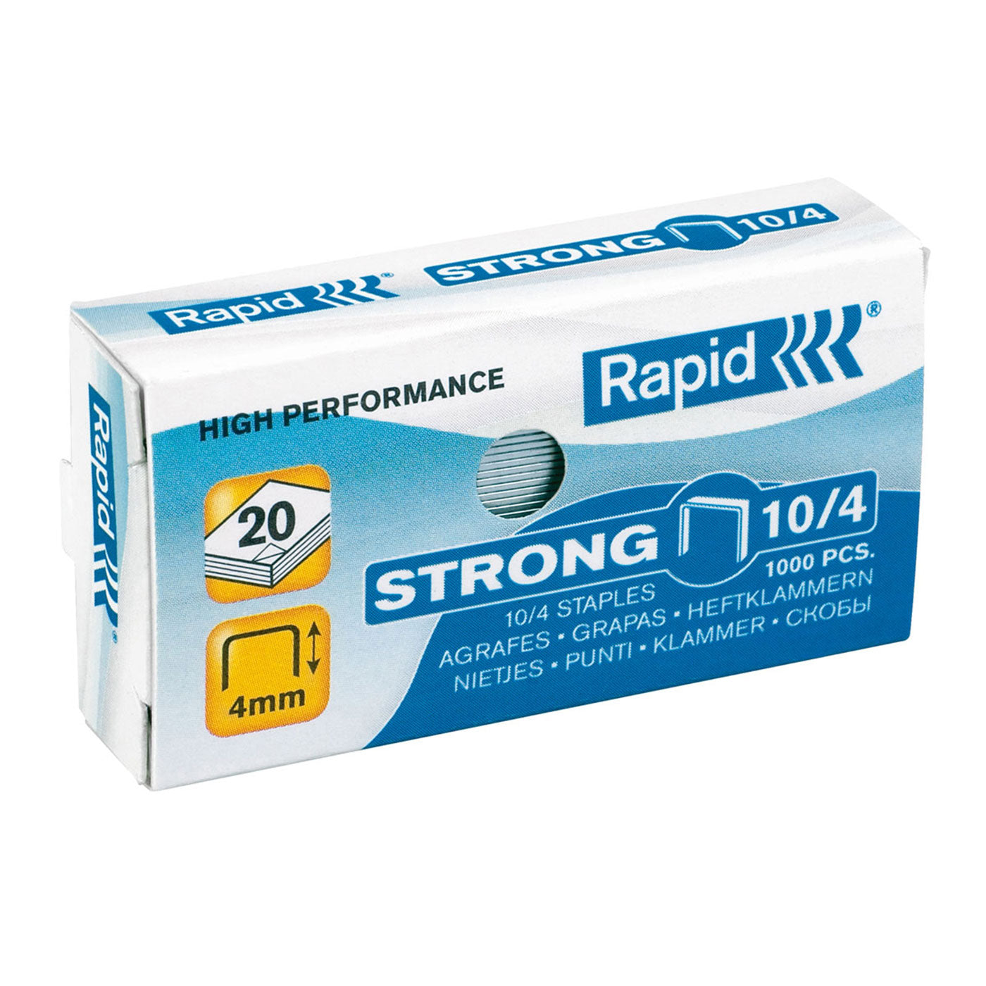 Rapid No.10 Staples 10/4 MM Box of 1000 - School Depot NZ