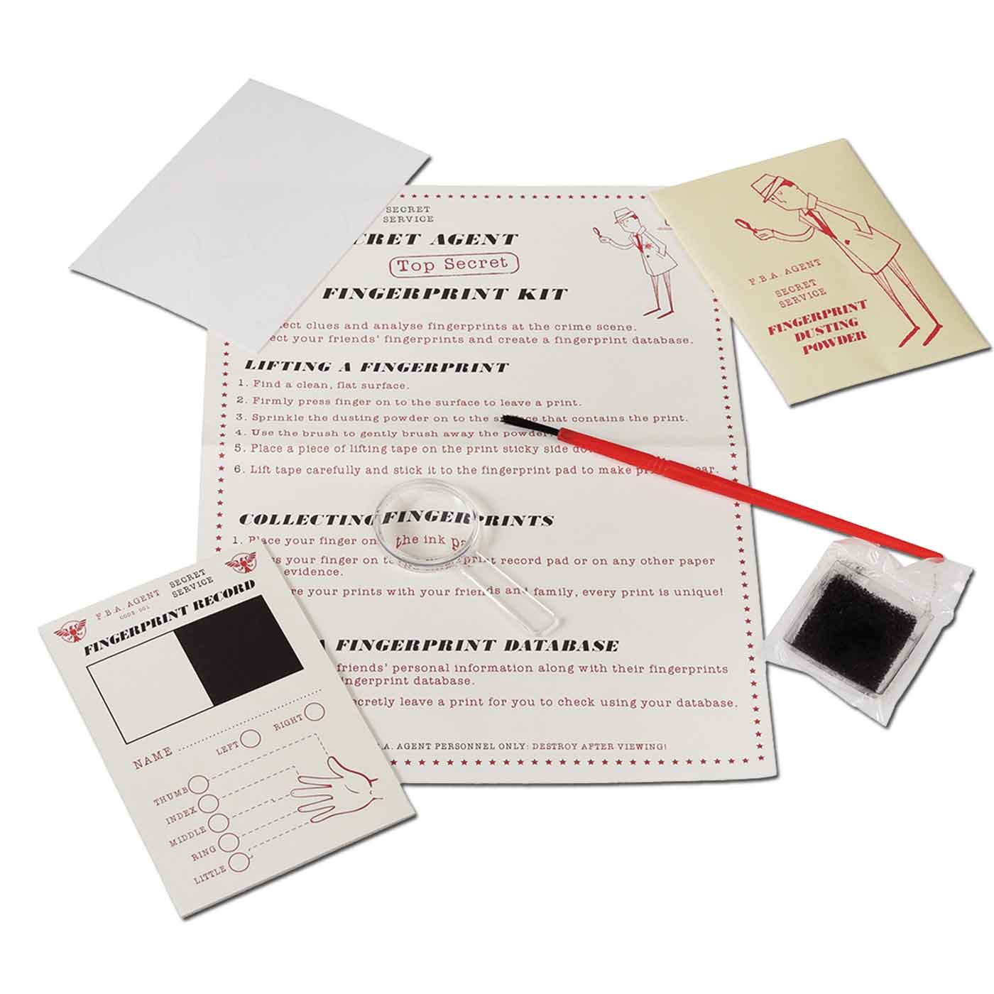 Rex London Secret Agent Fingerprint Kit 7 Piece