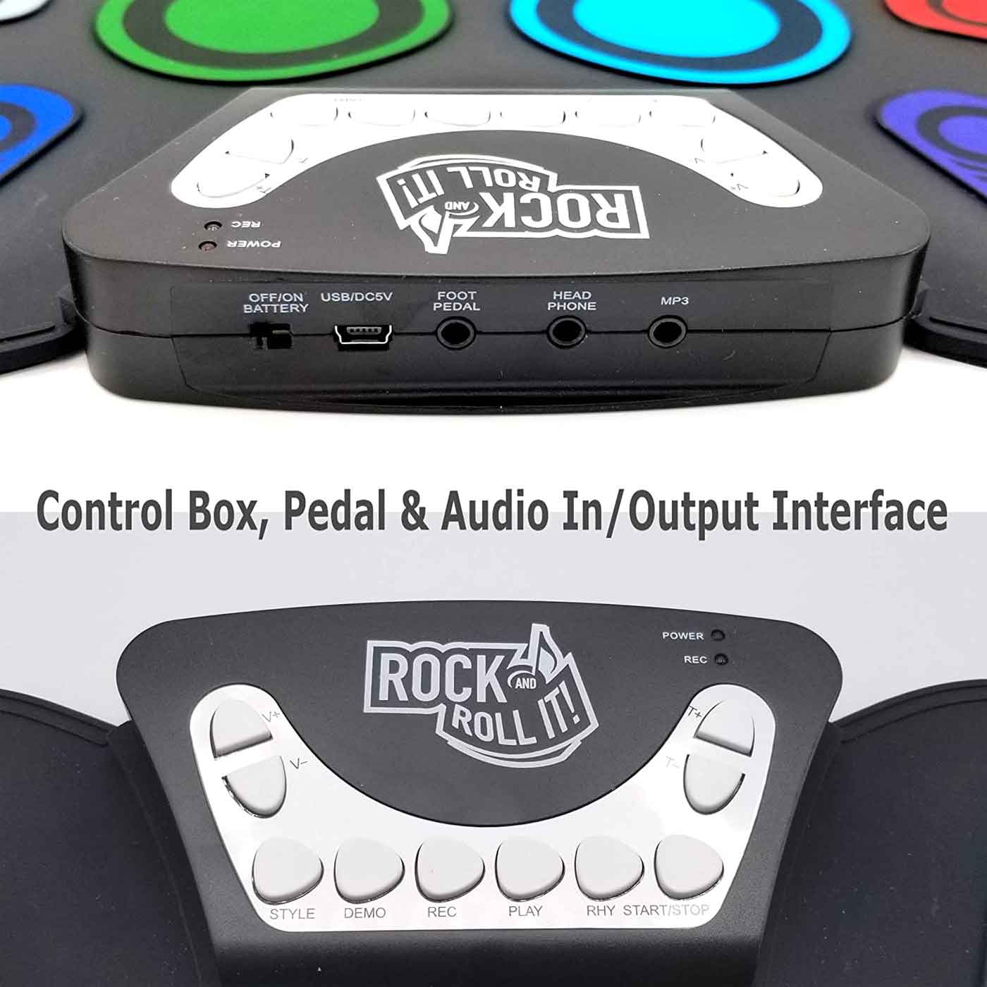 Rock and Roll It Electronic Drum Flexible Colour Coded