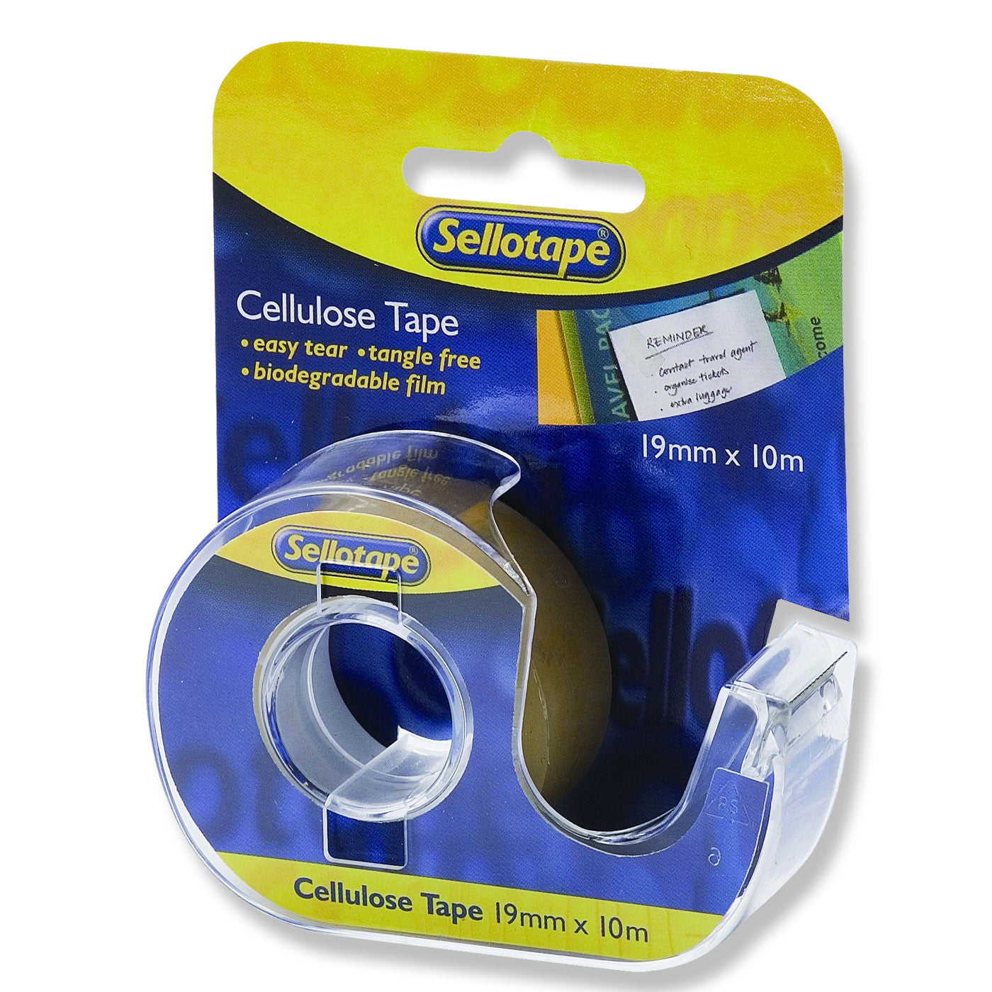 Sellotape Dispenser & Tape Cellulose 19 mm X 10 m - School Depot NZ