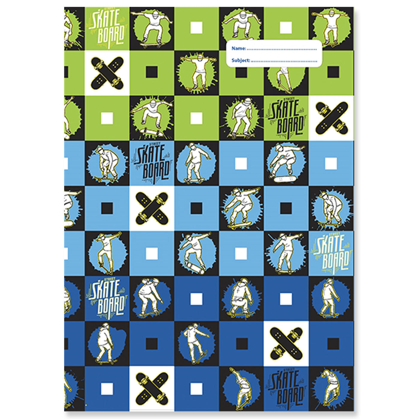 Scrapbook Cover Pack 3 Assorted 25 x 34 cm Skate Paint