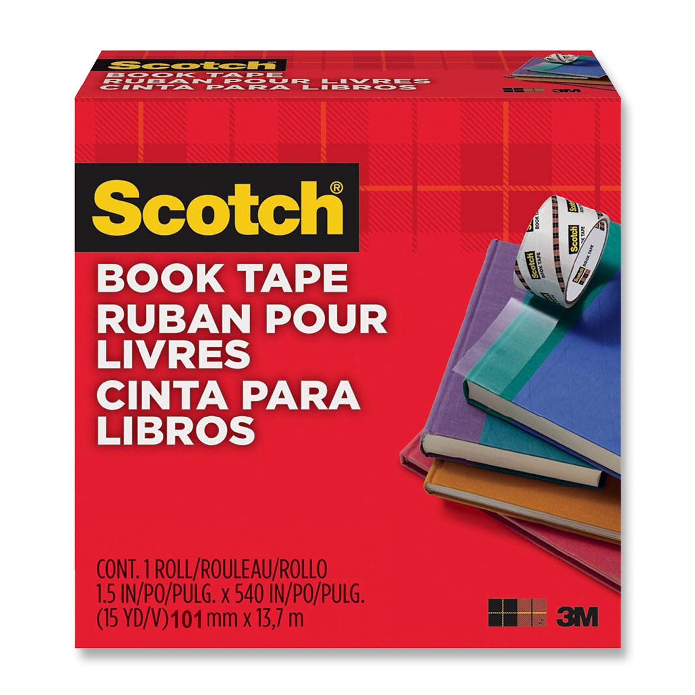 Scotch Book Repair Tape Transparent 101mm x 13.7m