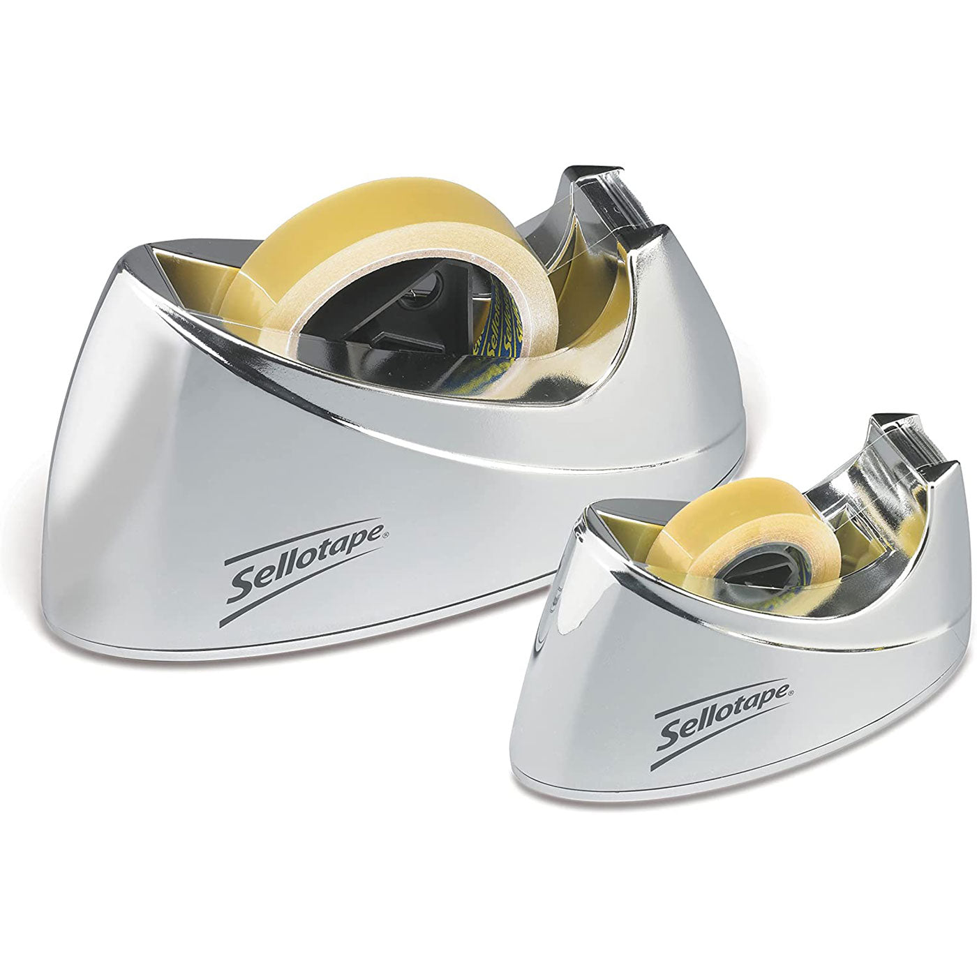 Sellotape Tape Dispenser Chrome Small