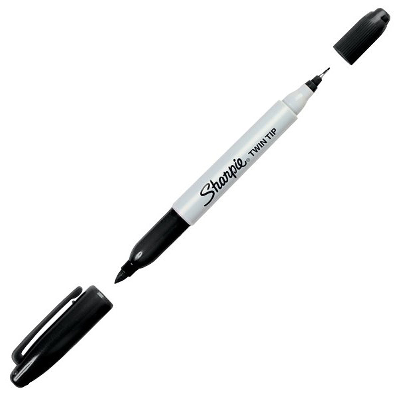 Sharpie Twin Tip Permanent Marker Fine & Ultra Fine Tip Black