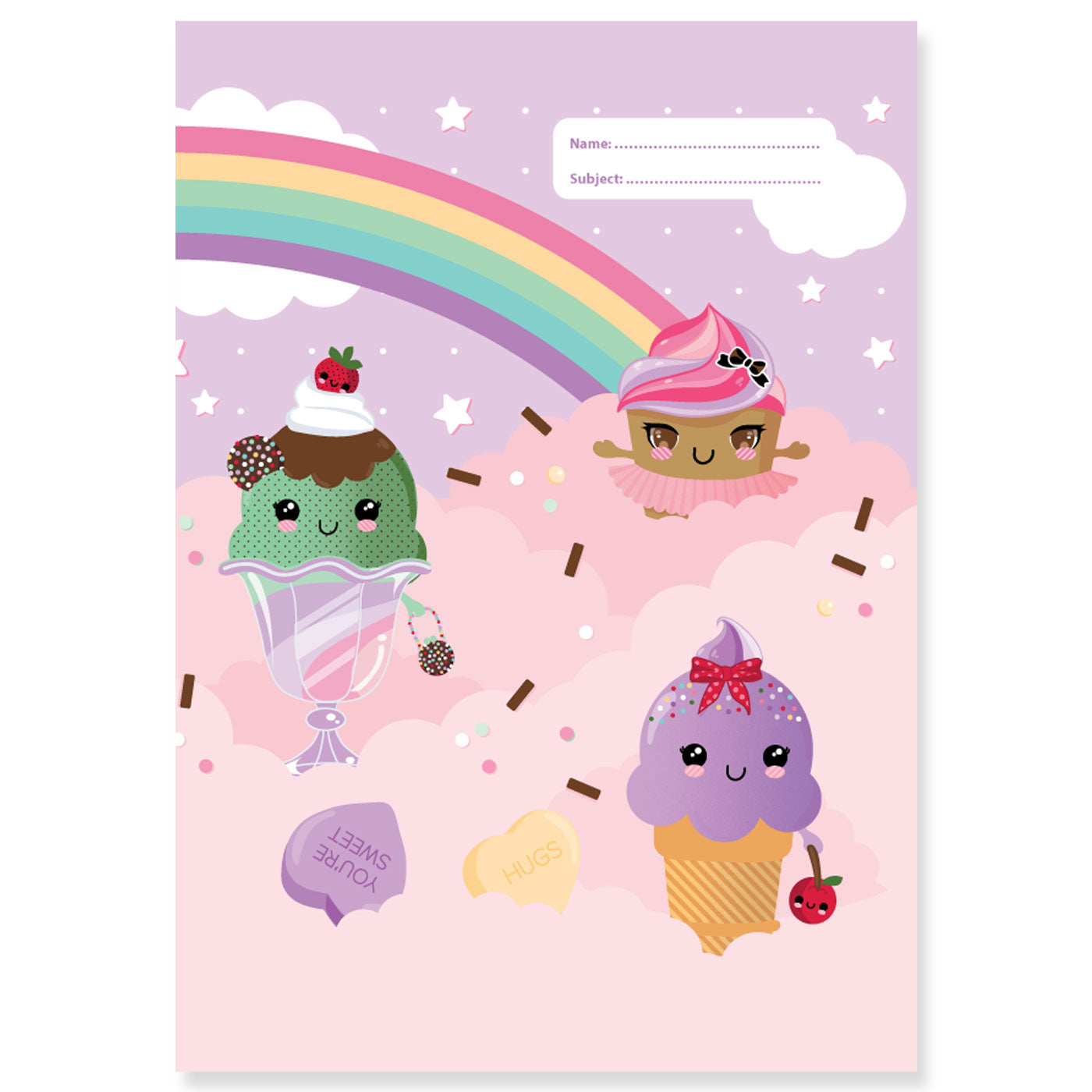 Scrapbook Cover Pack 3 Assorted 25 x 34 cm Every Day is Sundae