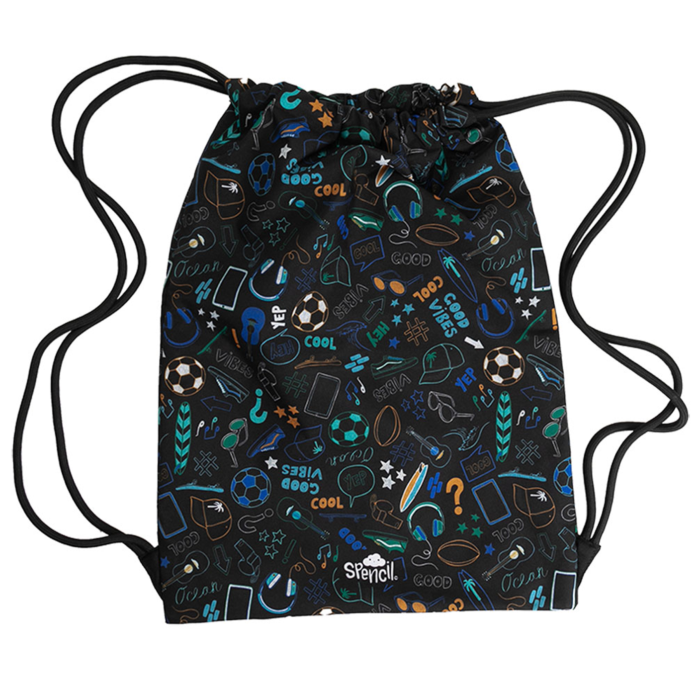 Spencil Sports Drawstring Bag Good Vibes