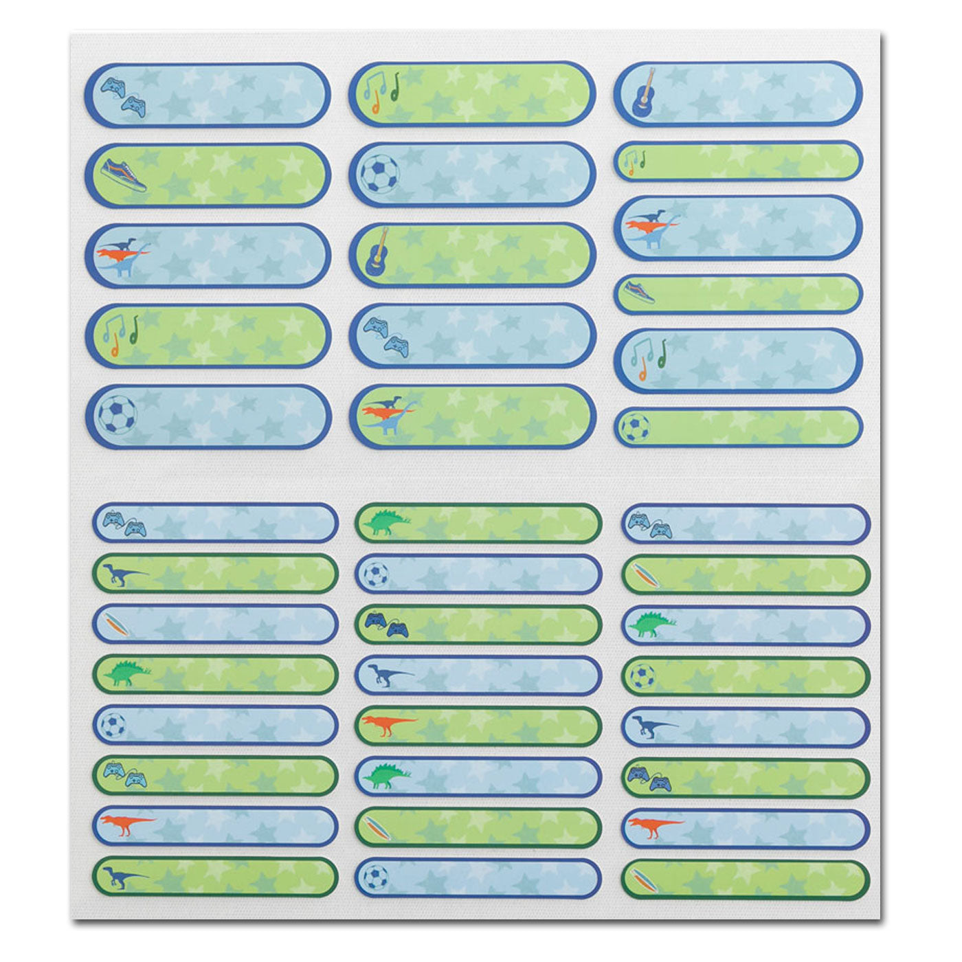 Spencil Write and Iron-On Clothes Name Labels 40pk Blue