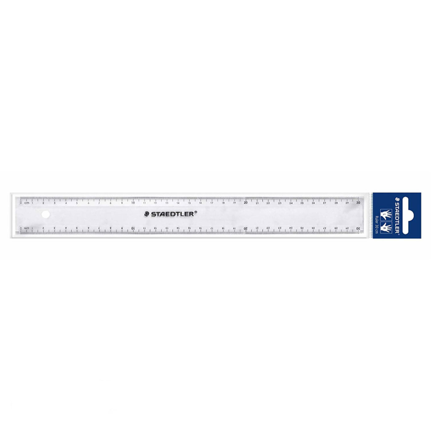 Staedtler 30 cm Plastic Ruler Clear