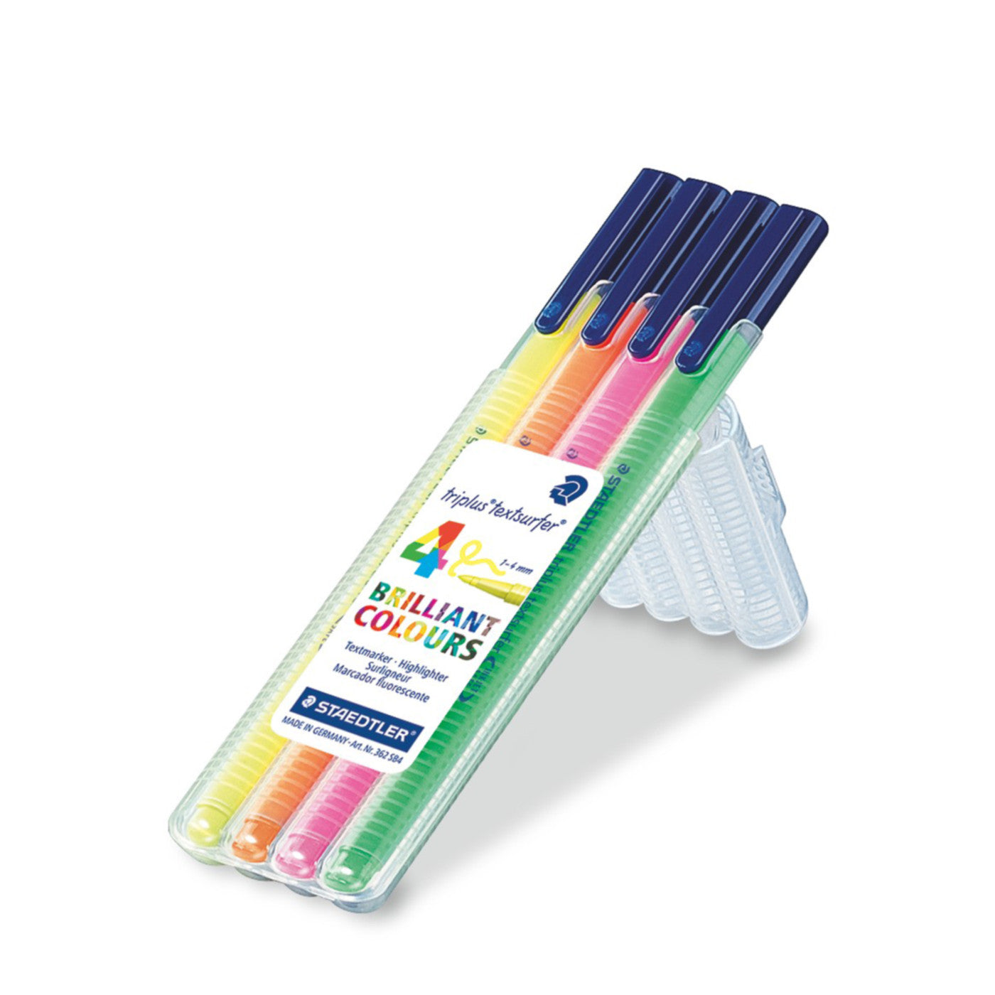 Staedtler Triangular Triplus Textsurfer Highlighter 4 Pack - School Depot NZ