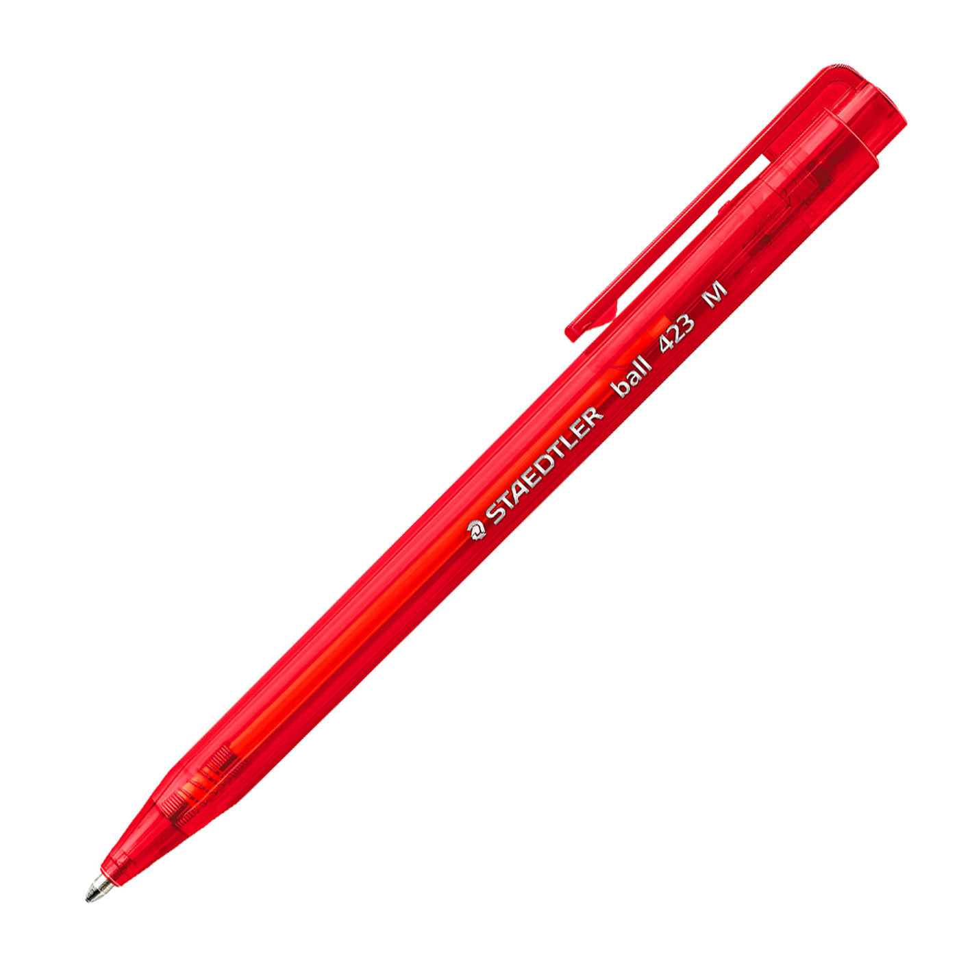 Staedtler Ballpoint Pen 423M Triangular Medium Tip Red