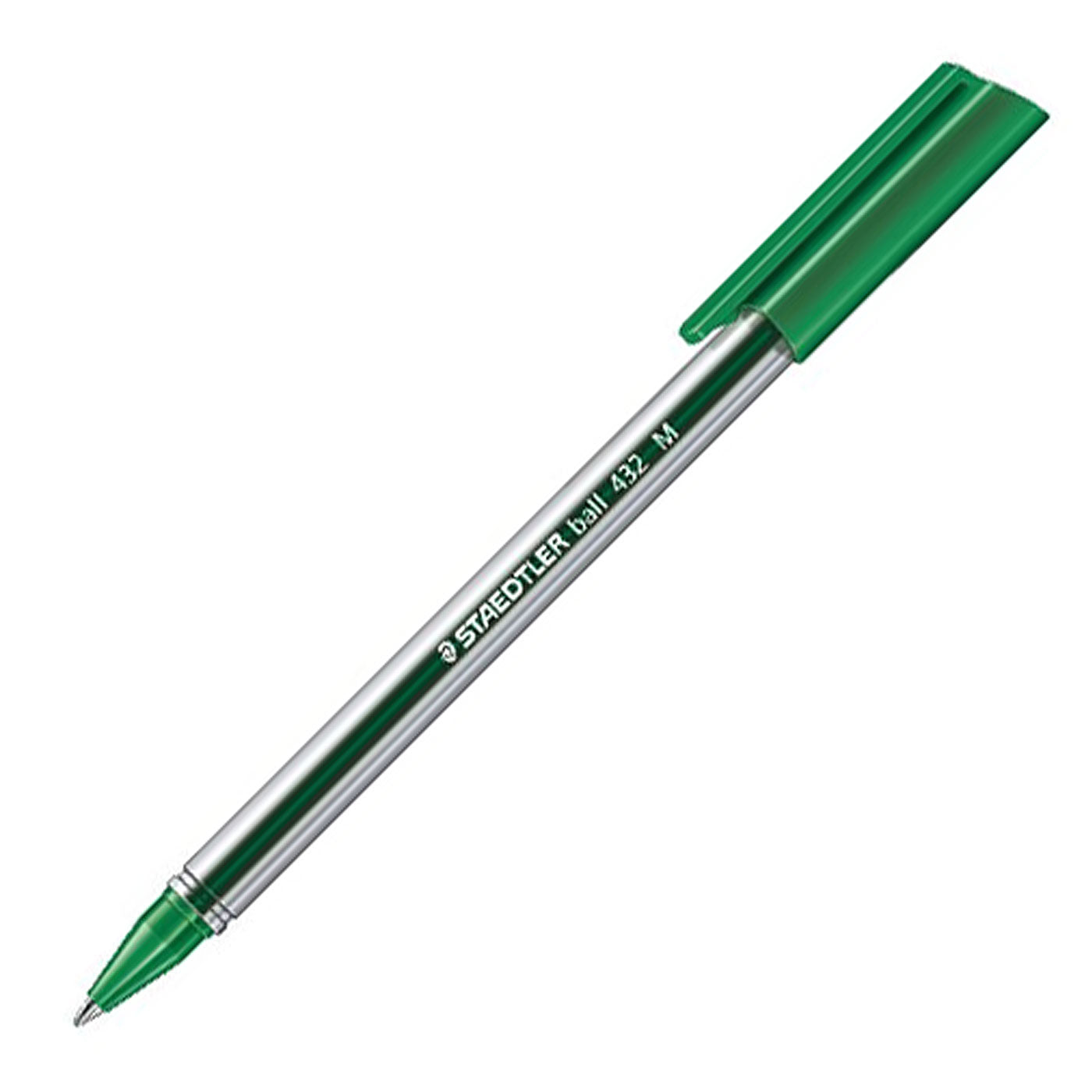 Staedtler Ballpoint Pen Triangular Medium Capped 432 M-5 Green