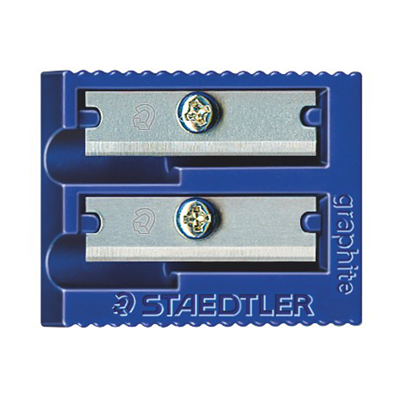 Blue Staedtler Pencil Sharpener Plastic Double Hole - Staedtler