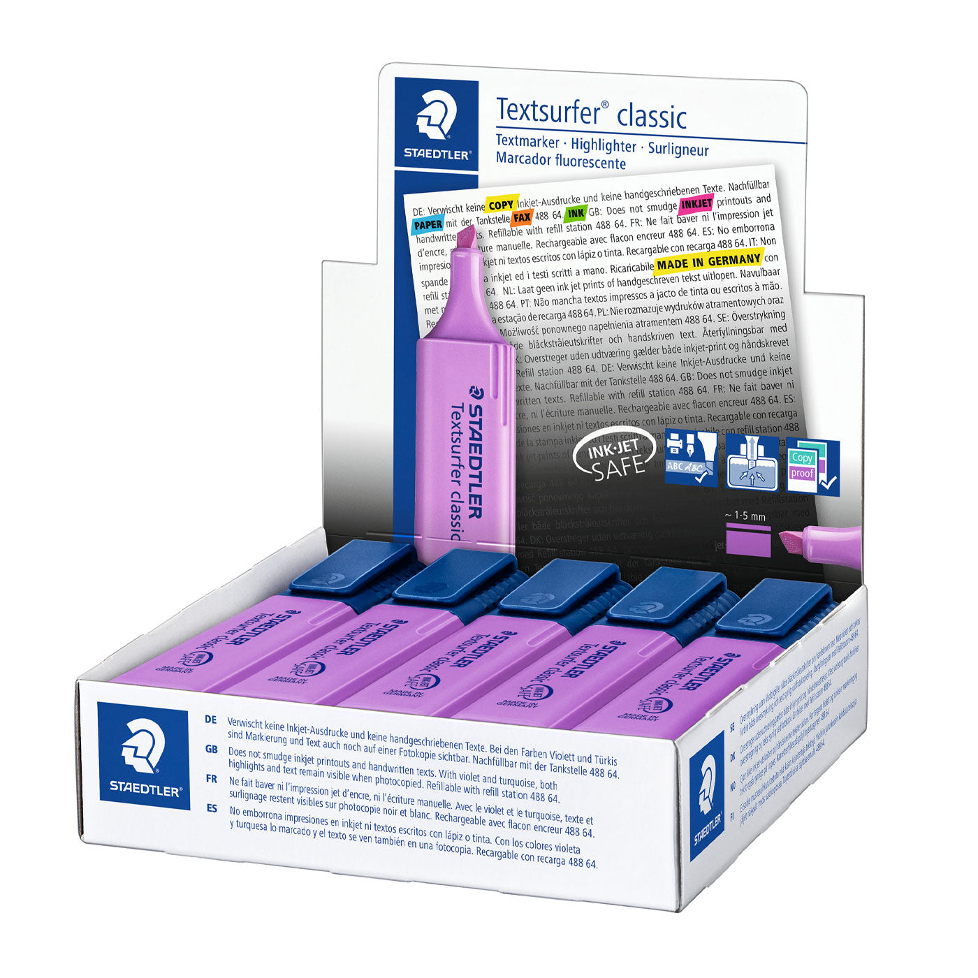 Staedtler Textsurfer Classic Highlighter Violet Display Box of 10