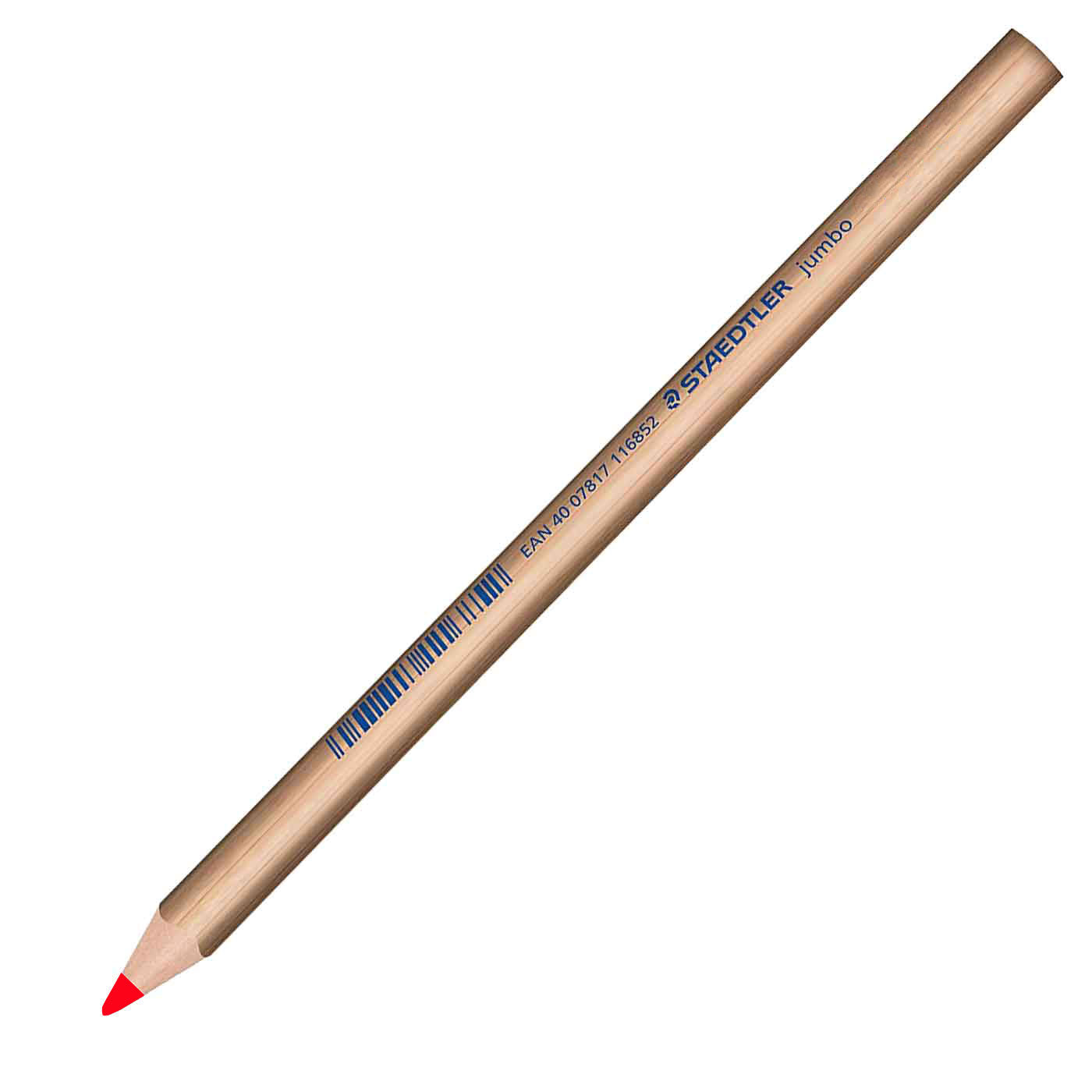 Staedtler Jumbo Coloured Pencils 1280N Natural Triangular Red