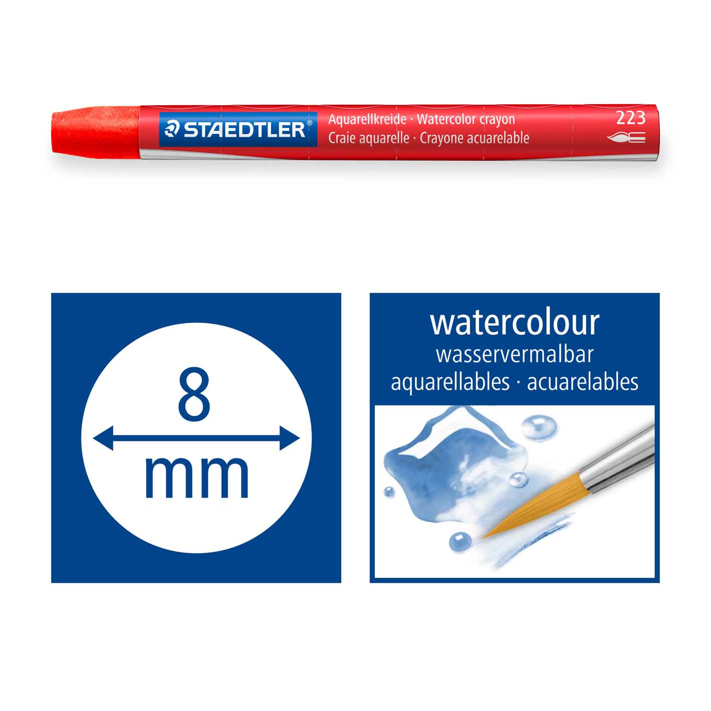 Staedtler Watercolour Crayons Karat Aquarell Pack 12