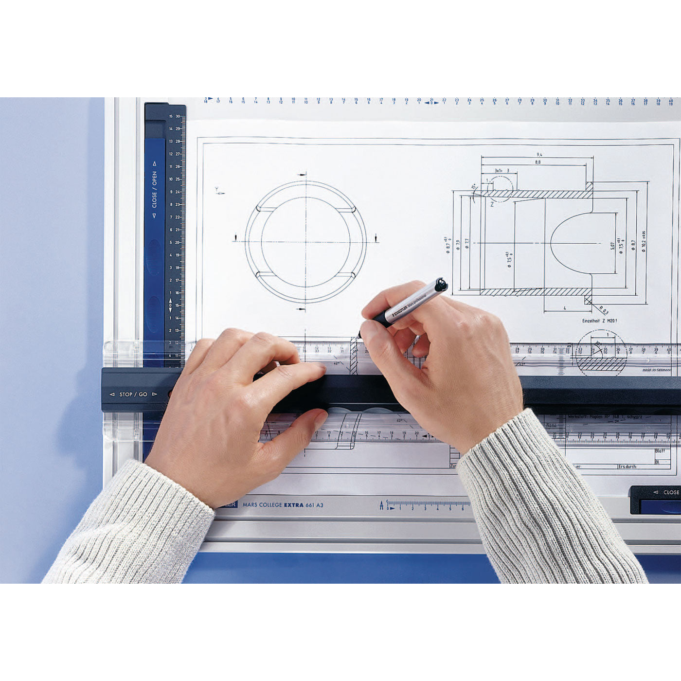 Staedtler Mars Drawing Board Drafting Machine 661 A3