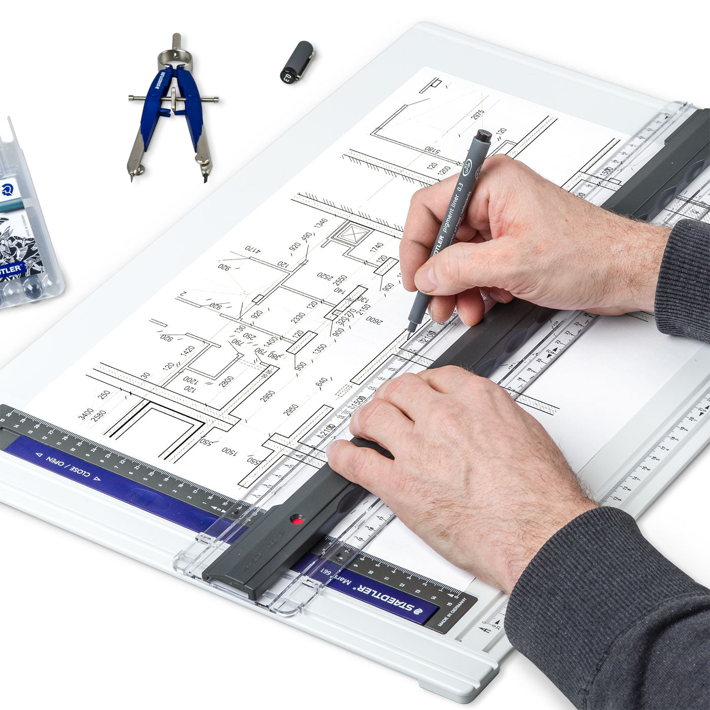 Staedtler Mars Drawing Board Drafting Machine 661 A3