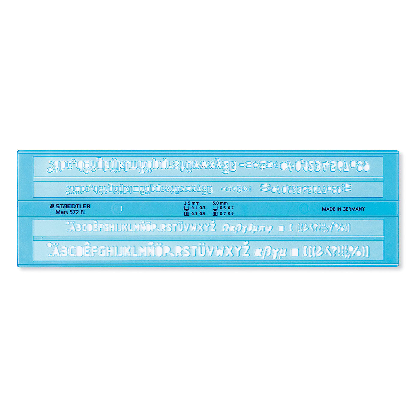 Staedtler Mars Lettering Guide 572 FL 3.5mm + 5mm Letter Heights