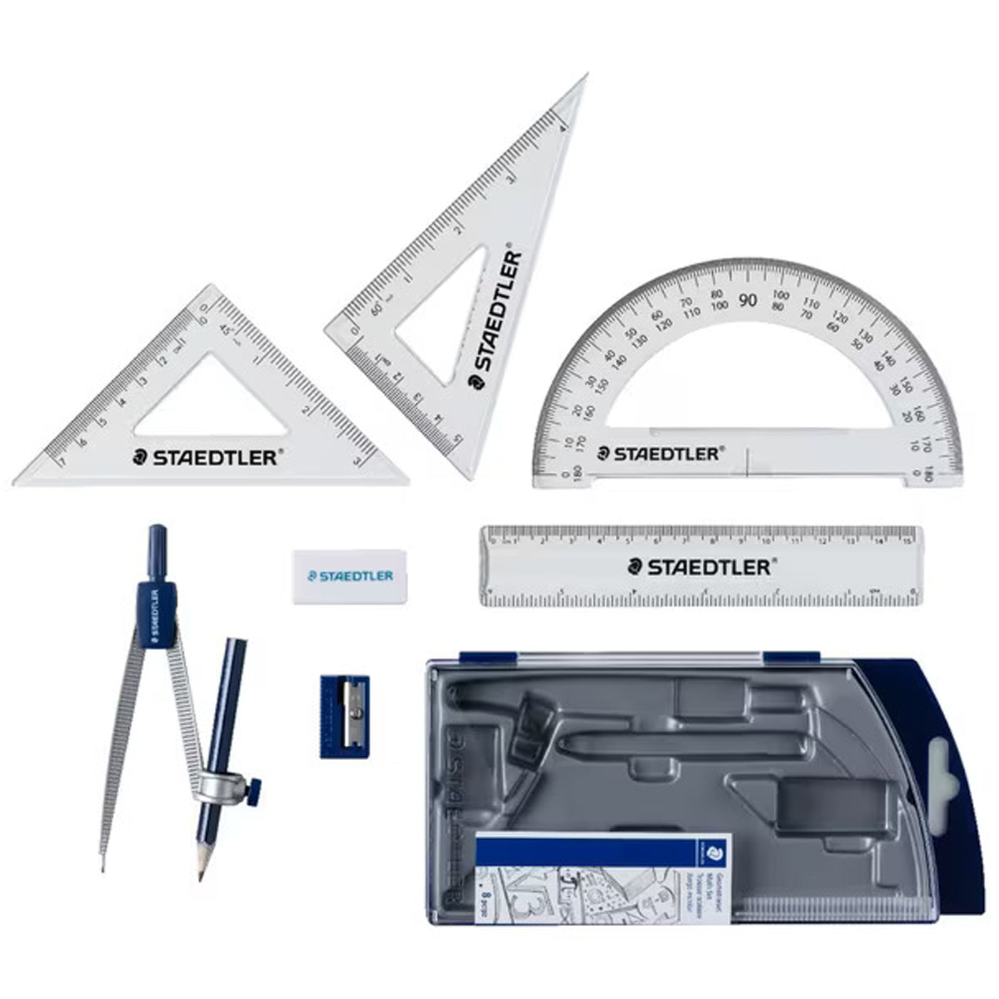 Staedtler Noris 550 Geometry Maths Set of 8
