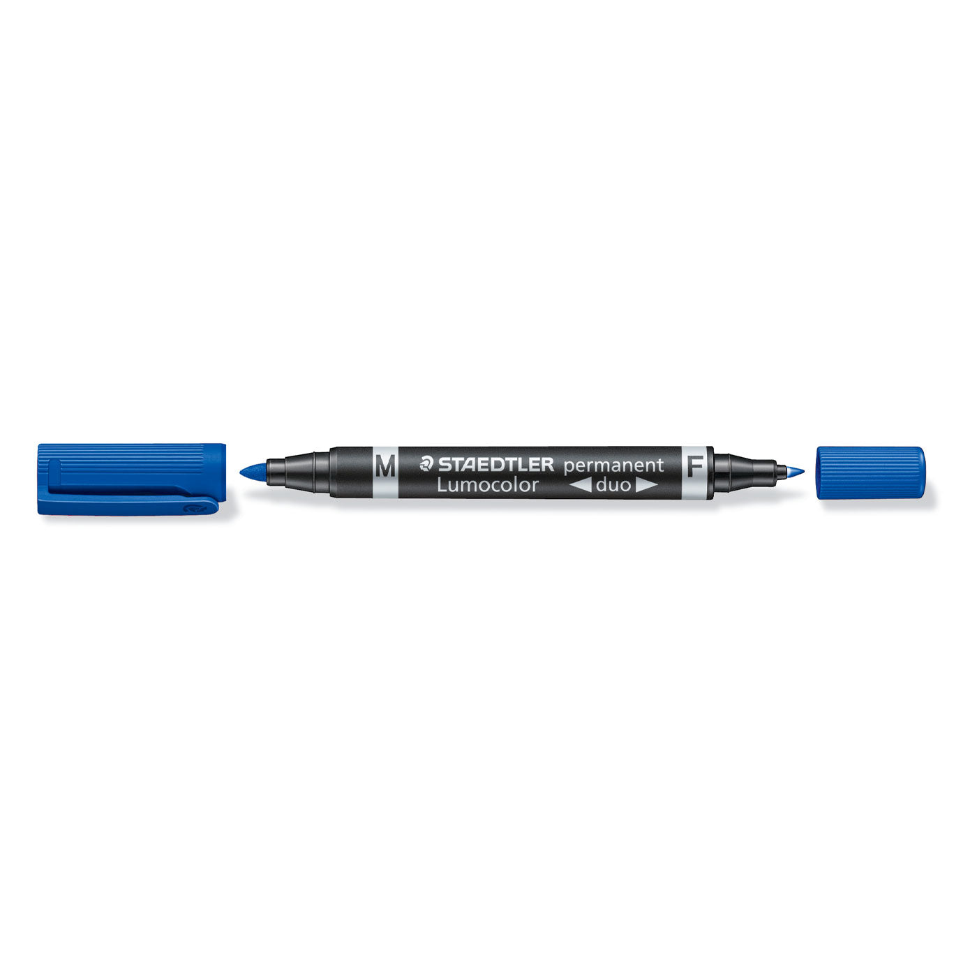 Staedtler Permanent Marker Dual Tip Bullet 0.6mm/1.5mm Blue