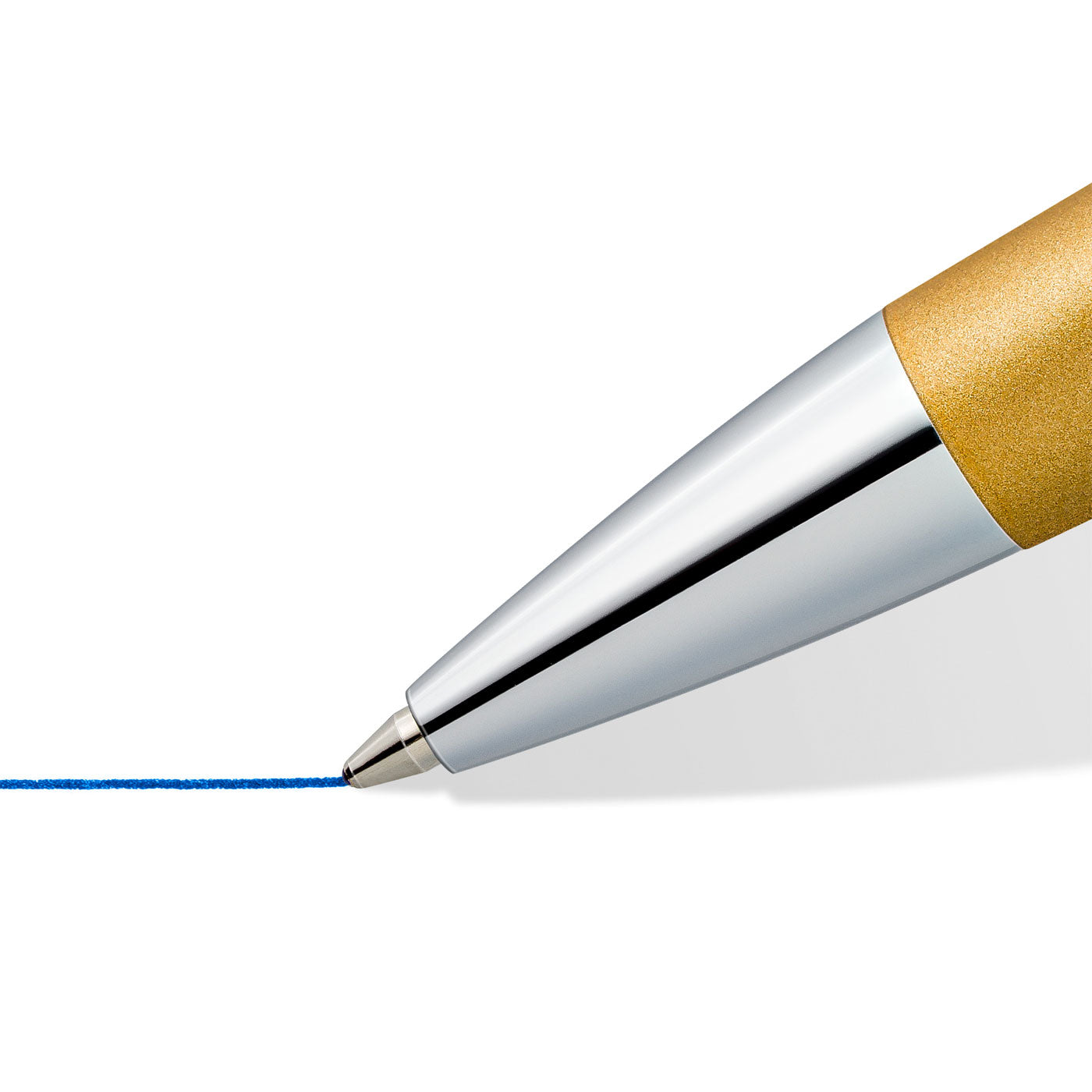 Staedtler Premium Ballpoint Pen Triplus 444 Medium Gold Barrel Blue Ink