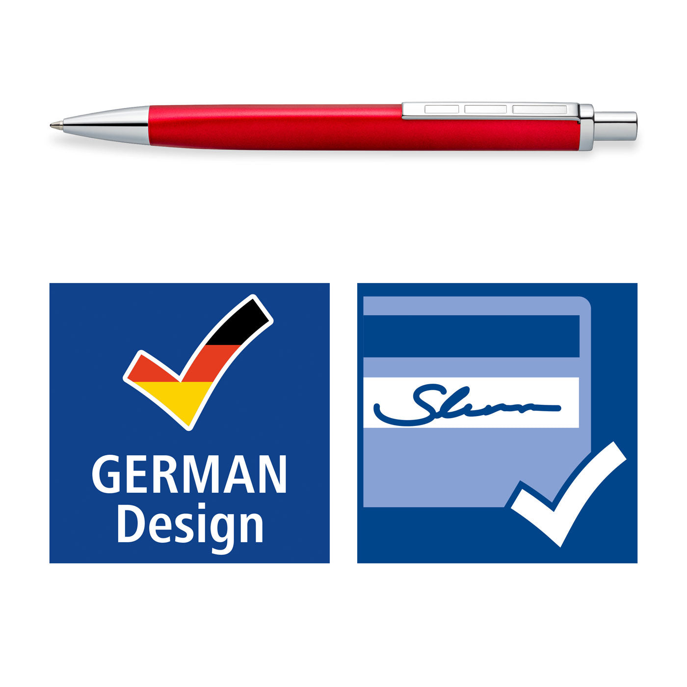 Staedtler Premium Ballpoint Pen Triplus 444 Medium Red Barrel Blue Ink