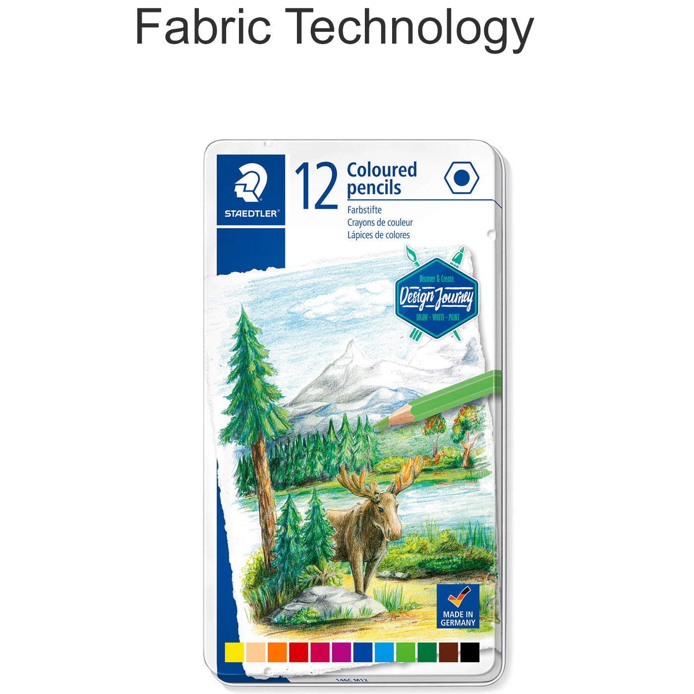 Staedtler Premium Coloured Pencils 146C Design Journey Tin of 12