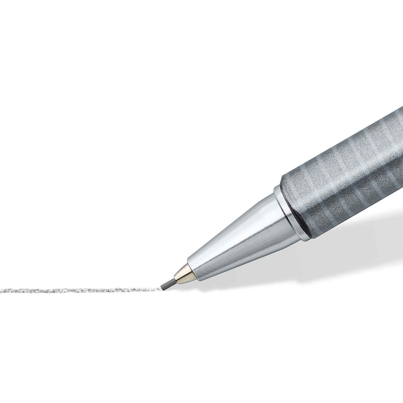 Staedtler Mechanical Pencil Triangular 0.7mm with 6 x HB Lead Tube