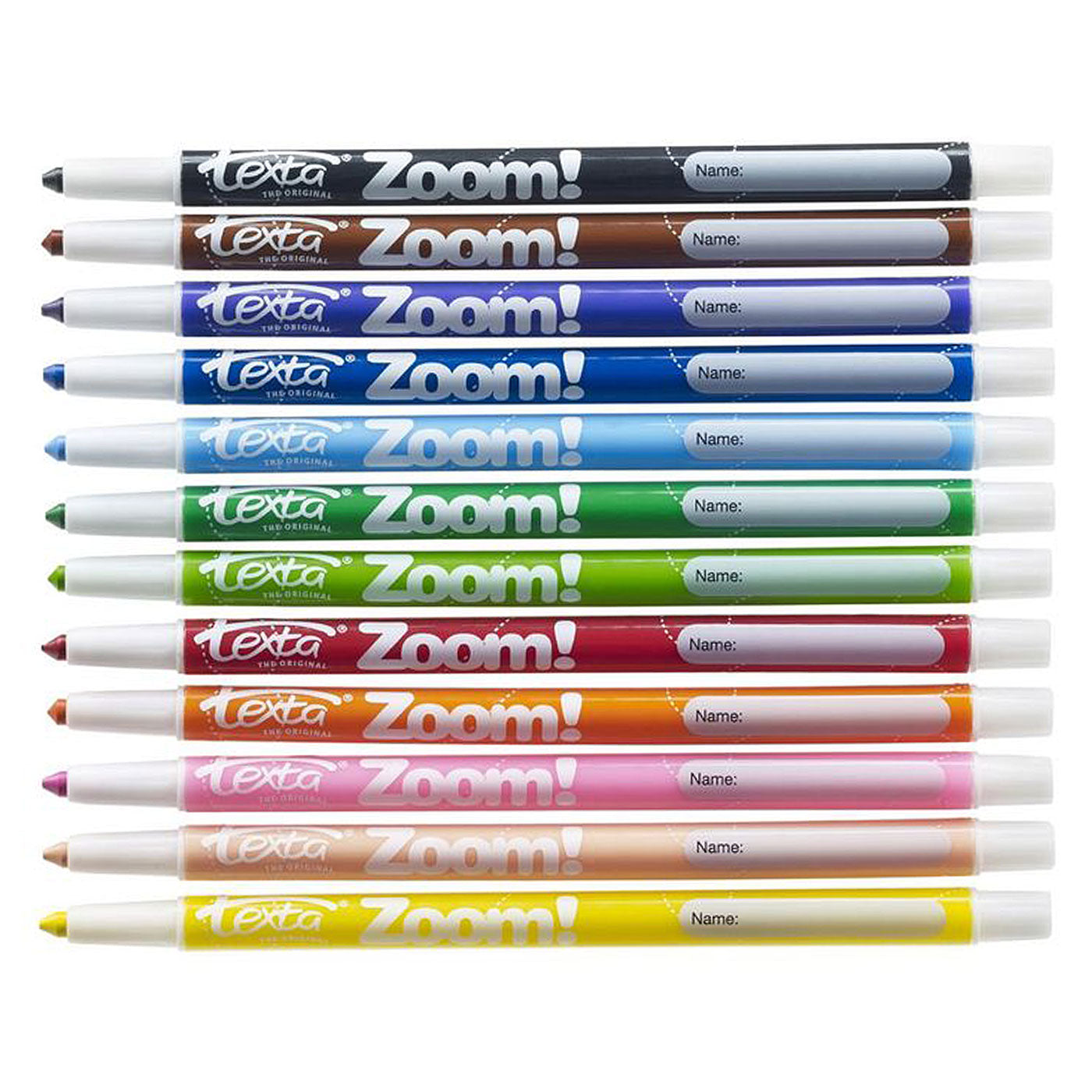 Texta Zoom Twistable coloured Crayons Pack 12