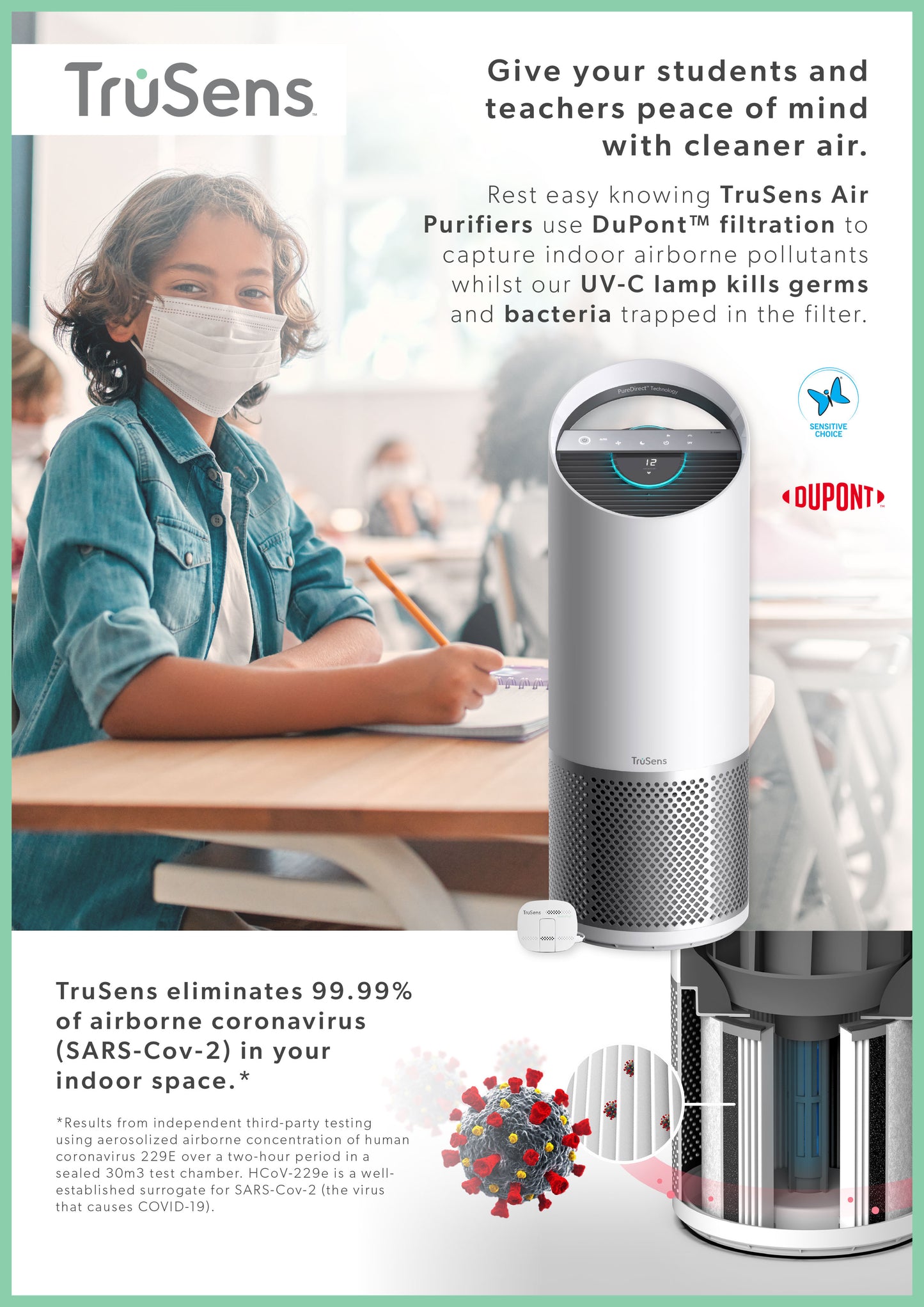 TruSens Air Purifier Large Room with Sensor Z3000