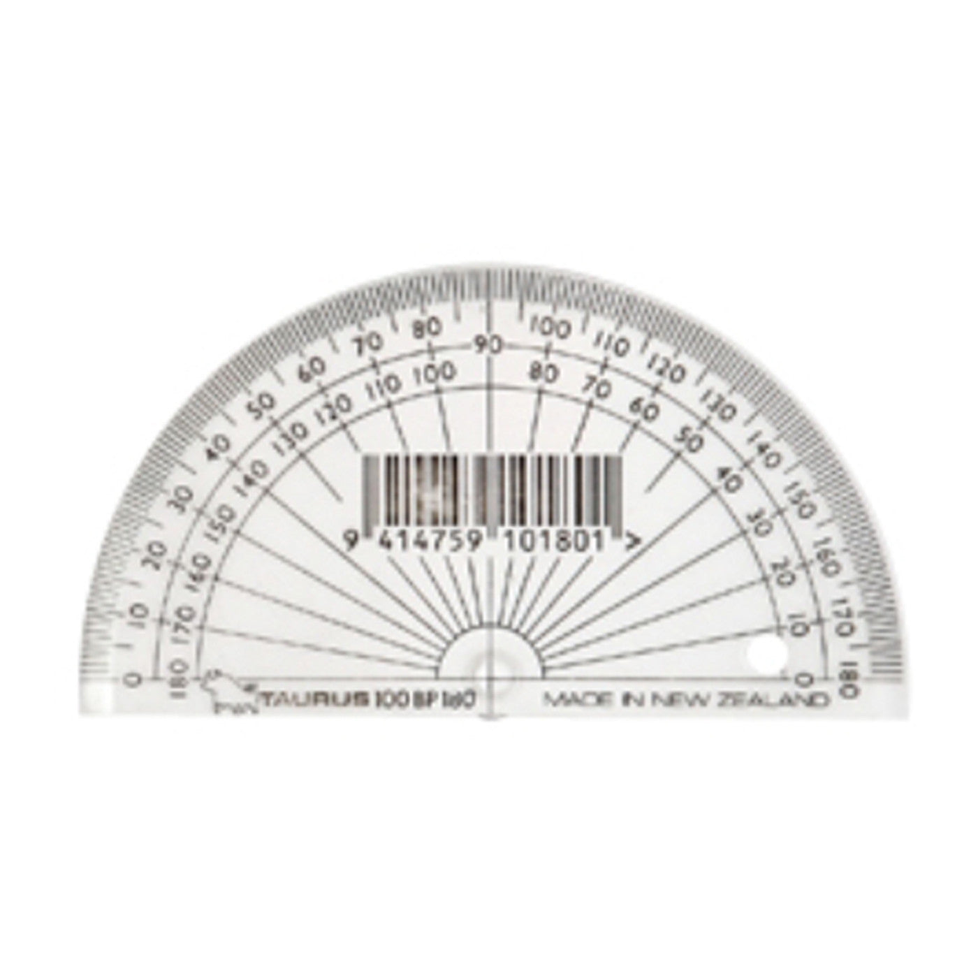 Protractor - Taurus 10 cm 180° Protractor - School Depot NZ