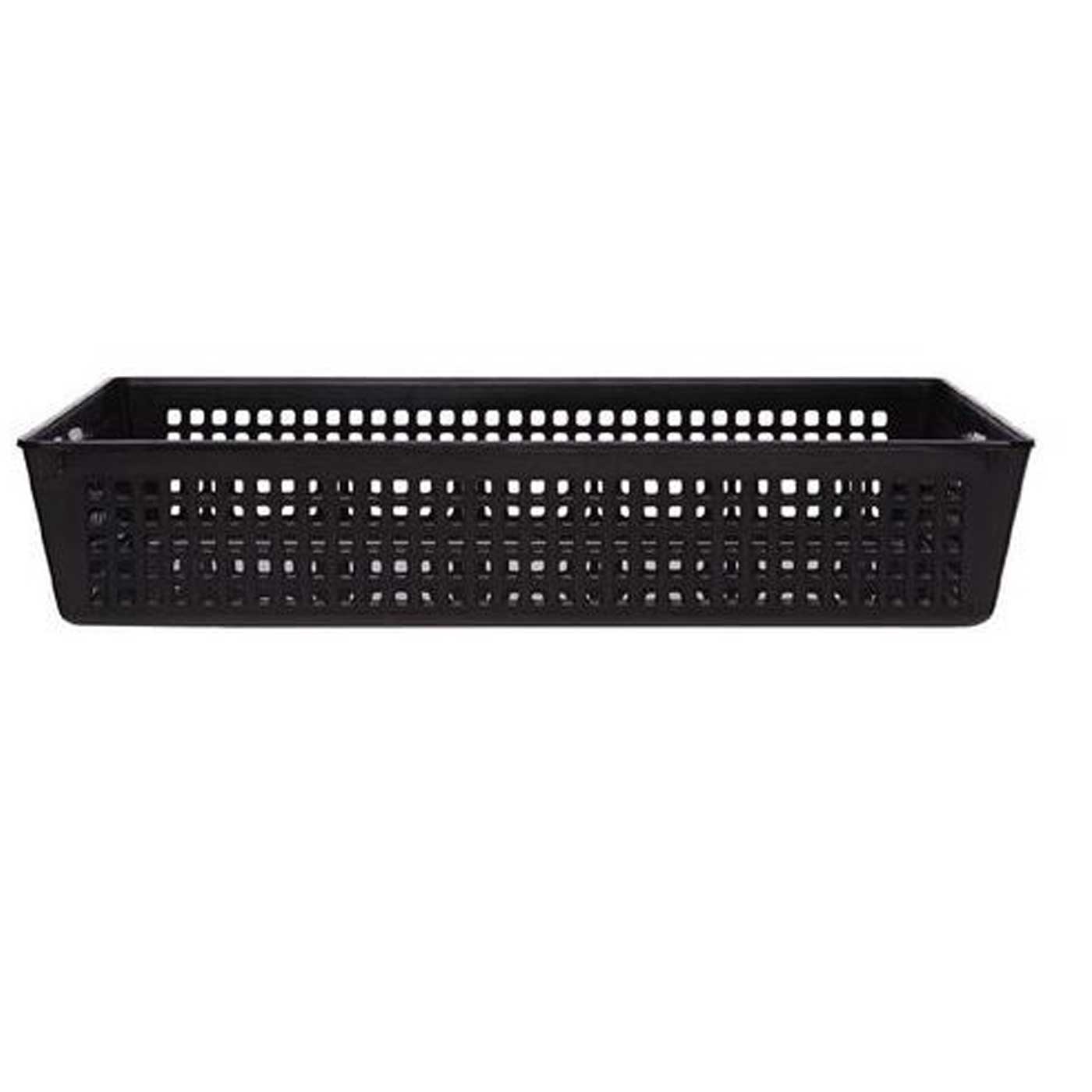 Taurus Basket Tray 31cm x 23cm x 6cm Black Large