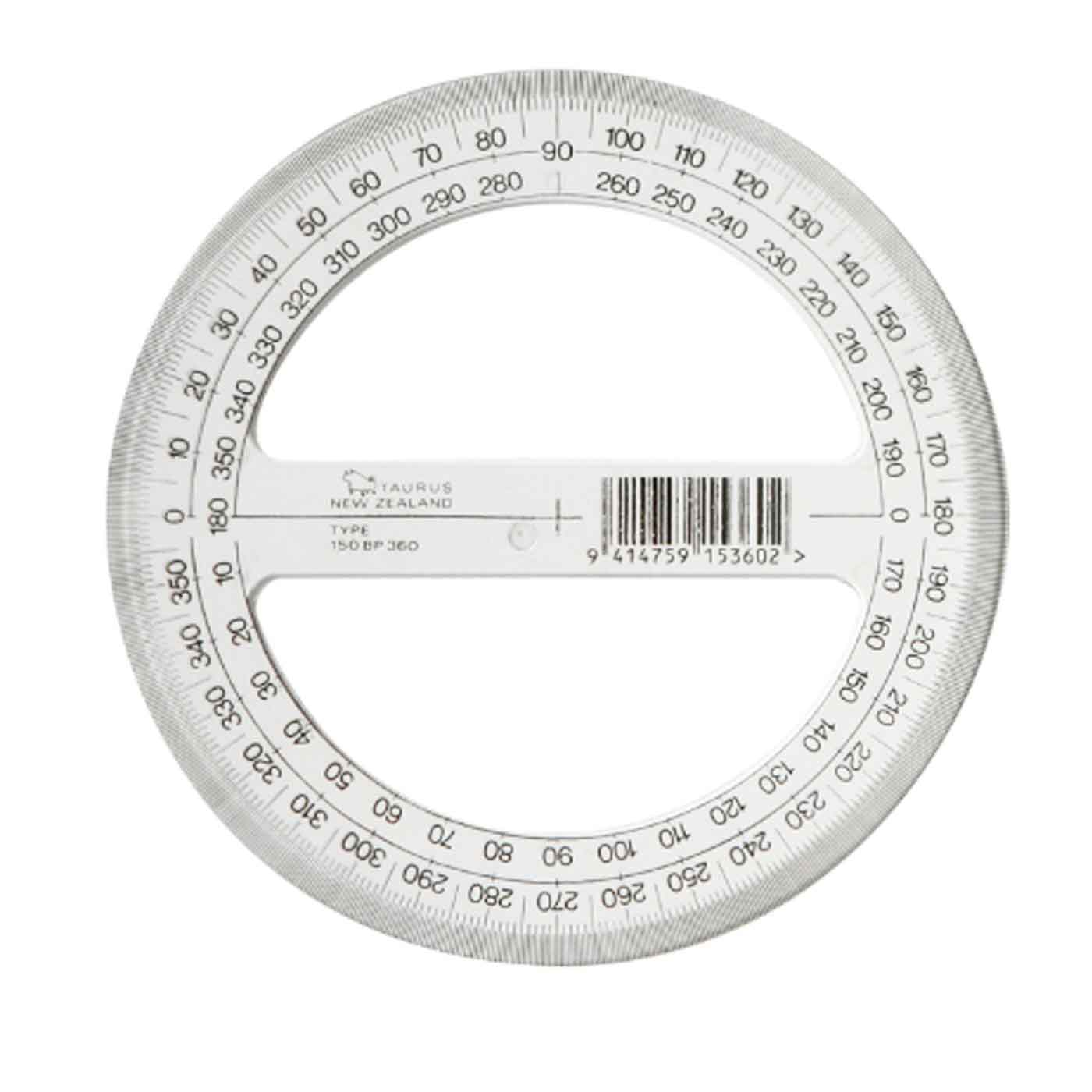 Taurus Protractor 15cm 360° Protractor