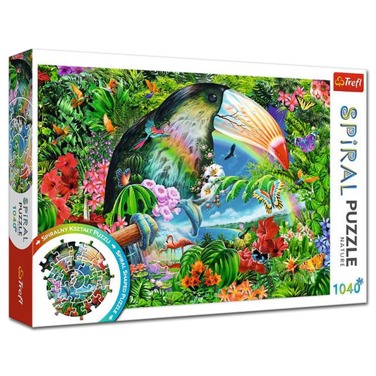 Trefl Premium Spiral Puzzle Tropical Animals 1040 Pieces 68 x 48cm