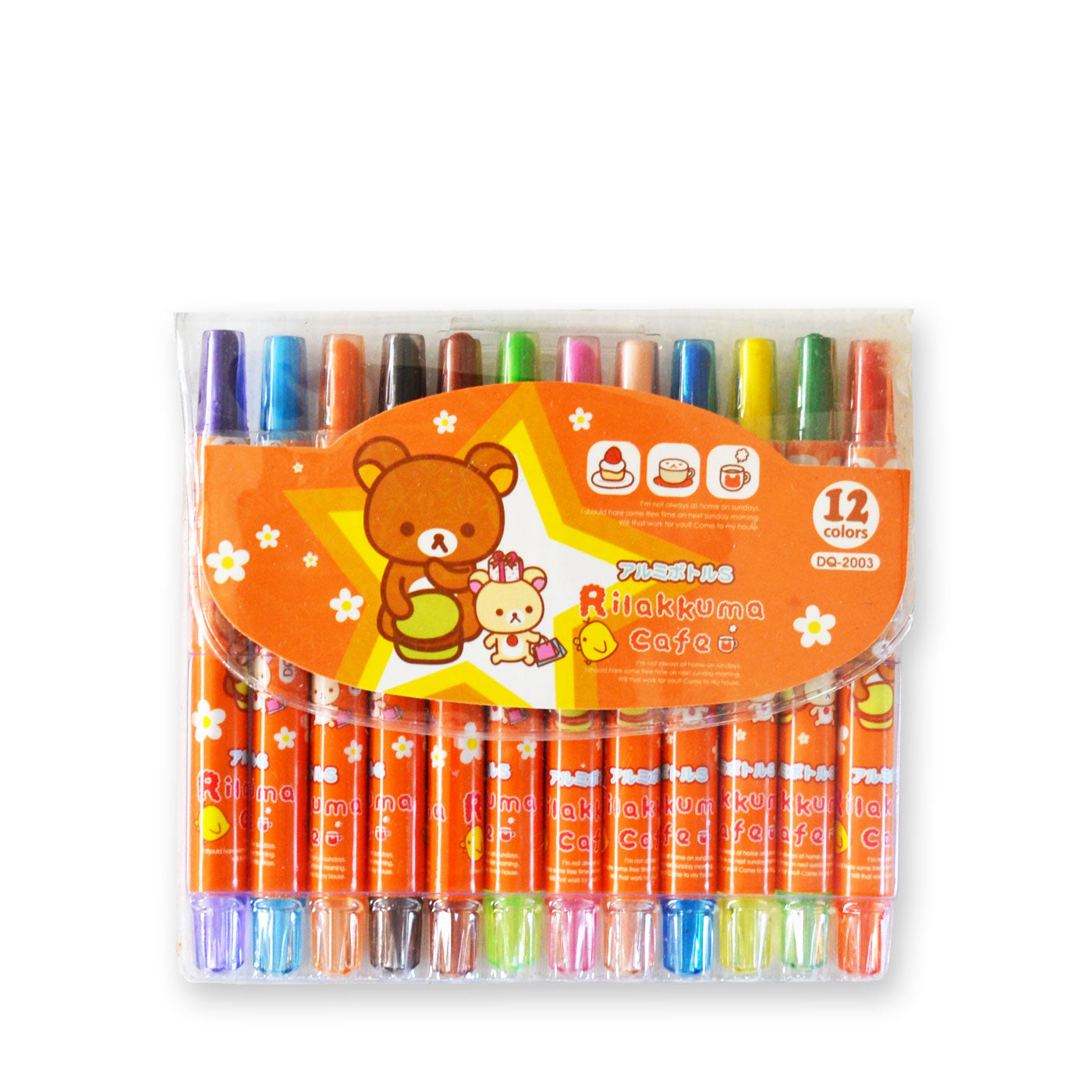 Rilakkuma Cafe Twistable Crayons 11.5cm 12 Shades