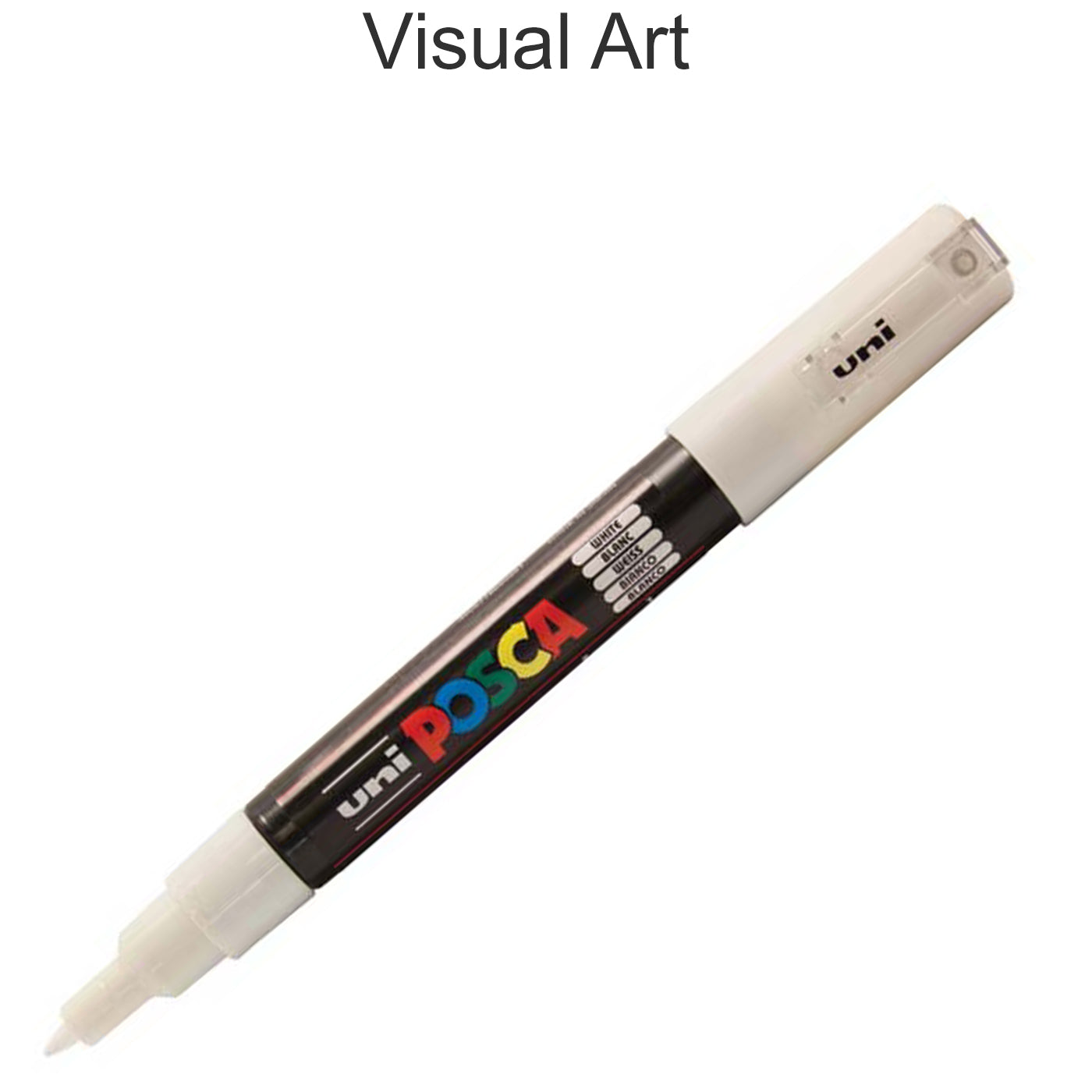 Uni Posca Marker 0.7mm Fine Bullet Tip White PC-1M