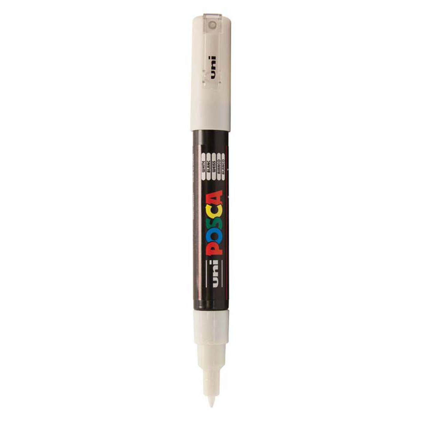 Uni Posca Marker Fine Bullet Tip White PC-1M – School Depot NZ