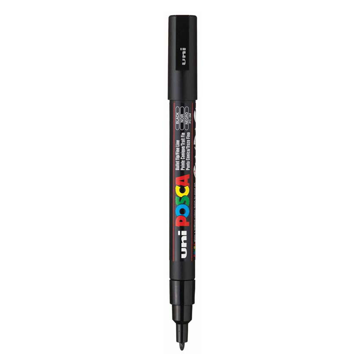 Uni Posca Paint Marker Fine Bullet Black PC-3M – School