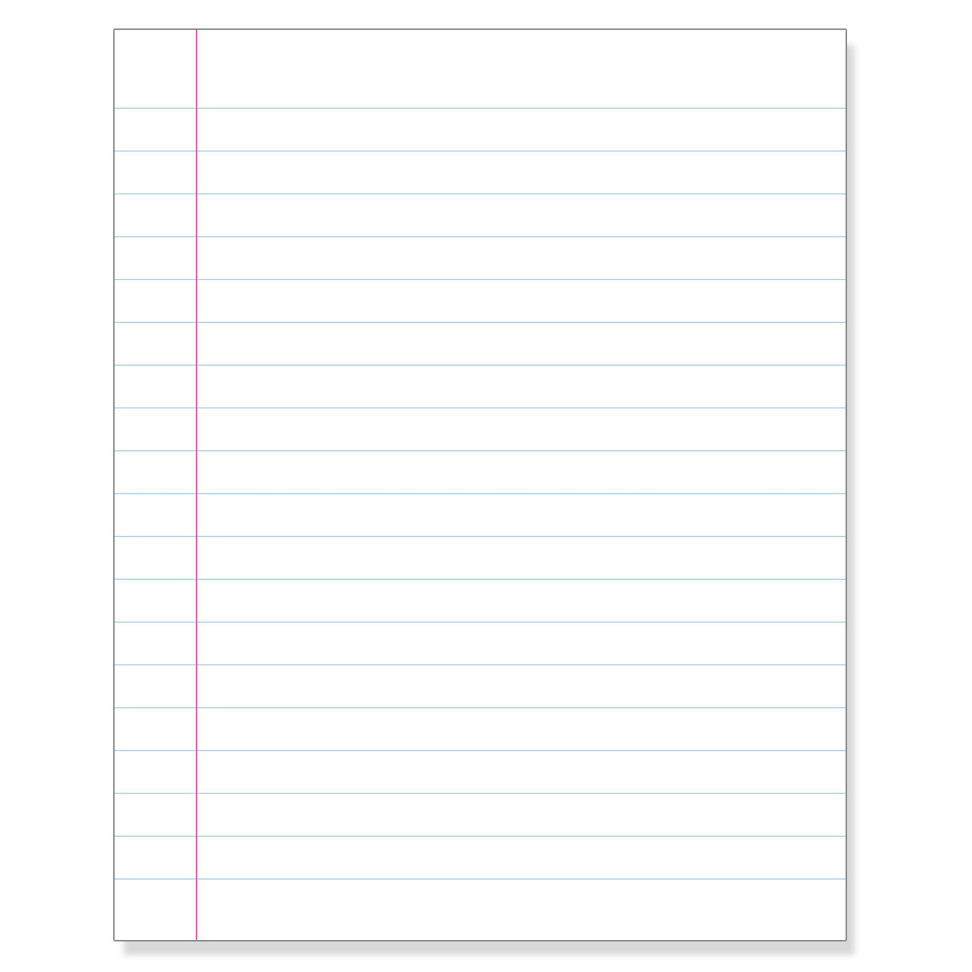 WARWICK PAD 9F5 SCHOOL 36 LEAF RULED 12MM 255X205MM page view