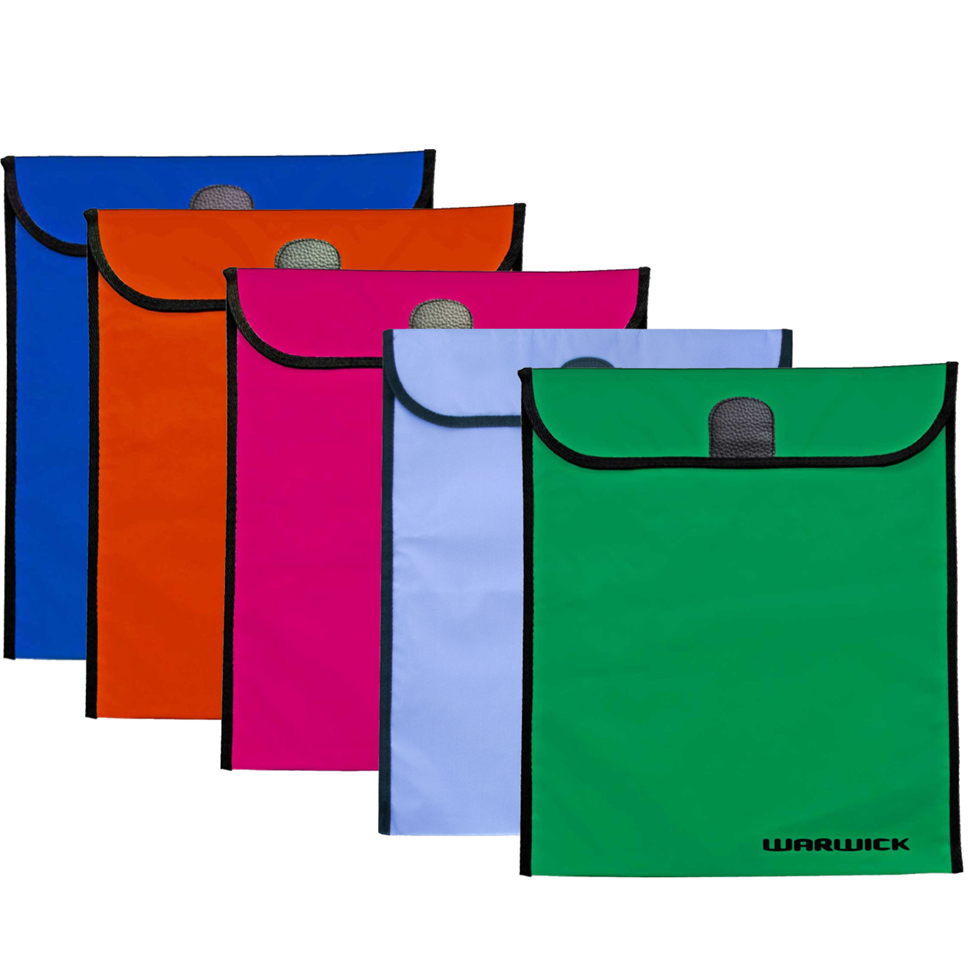 Warwick Homework Book Bag Large 29 x 36cm Assorted Colours